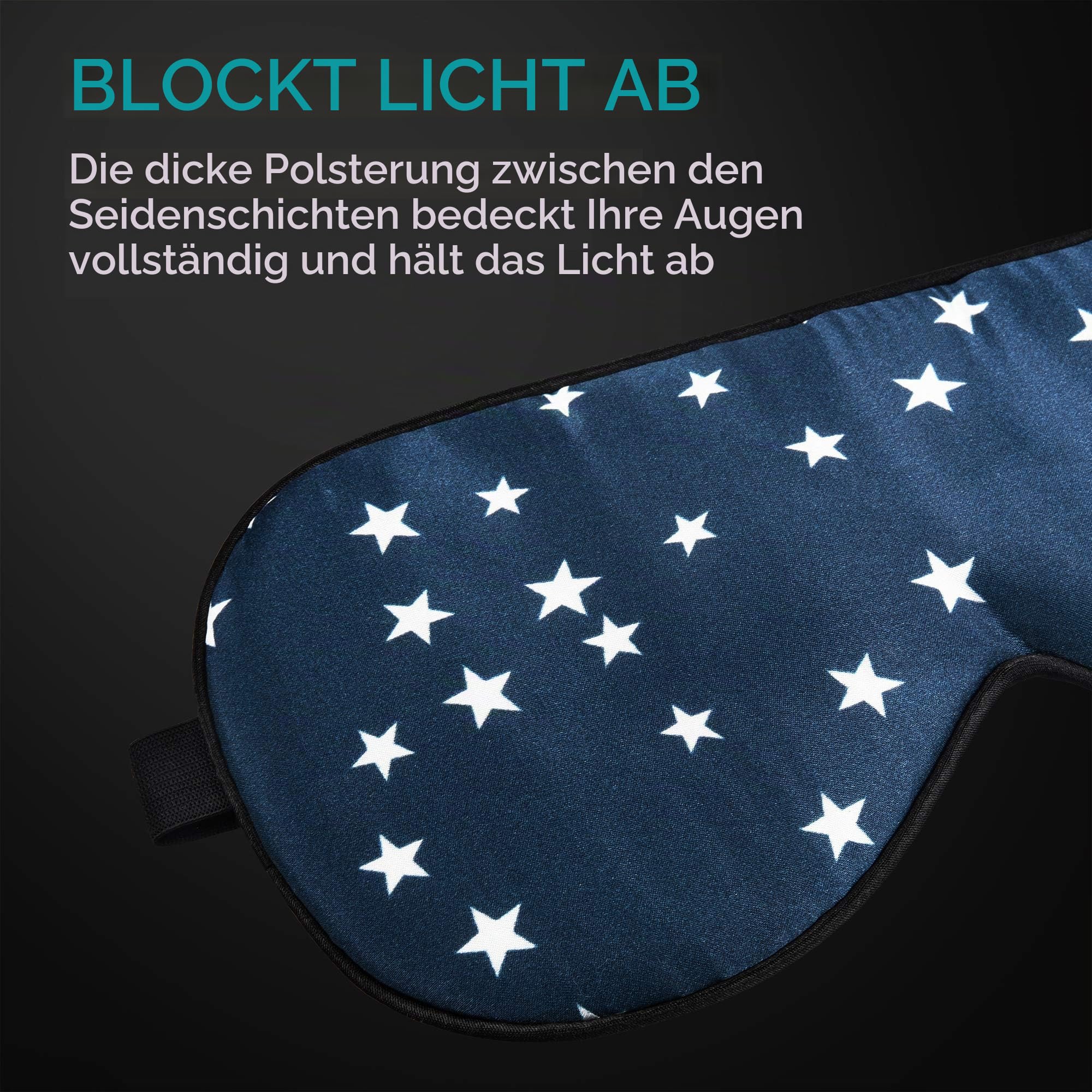 navaris-schlafmaske-seide-blau-sterne-augenmaske-verstellbar image 4