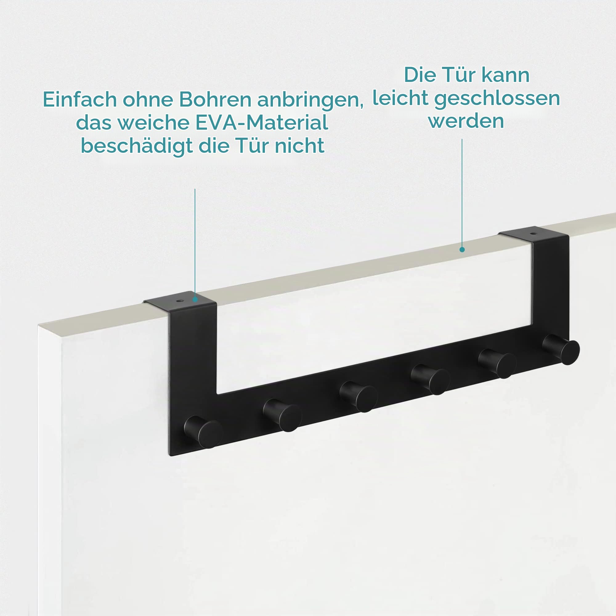 navaris-t-rhaken-edelstahl-t-rgarderobe-6-haken-ohne-bohren image 4