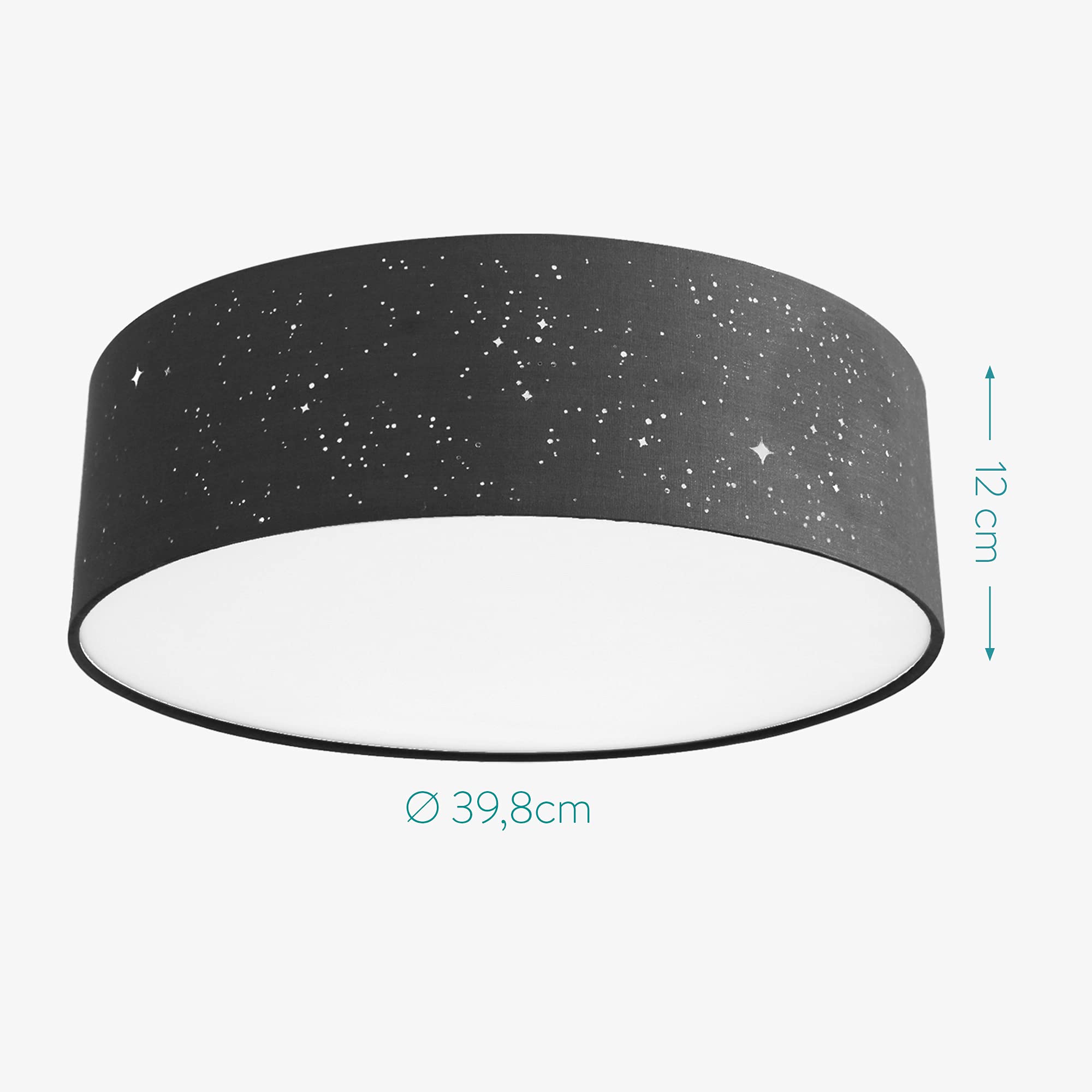 navaris-led-deckenleuchte-22w-rund-40cm-deckenlampe-dunkelgrau-warmwei image 4