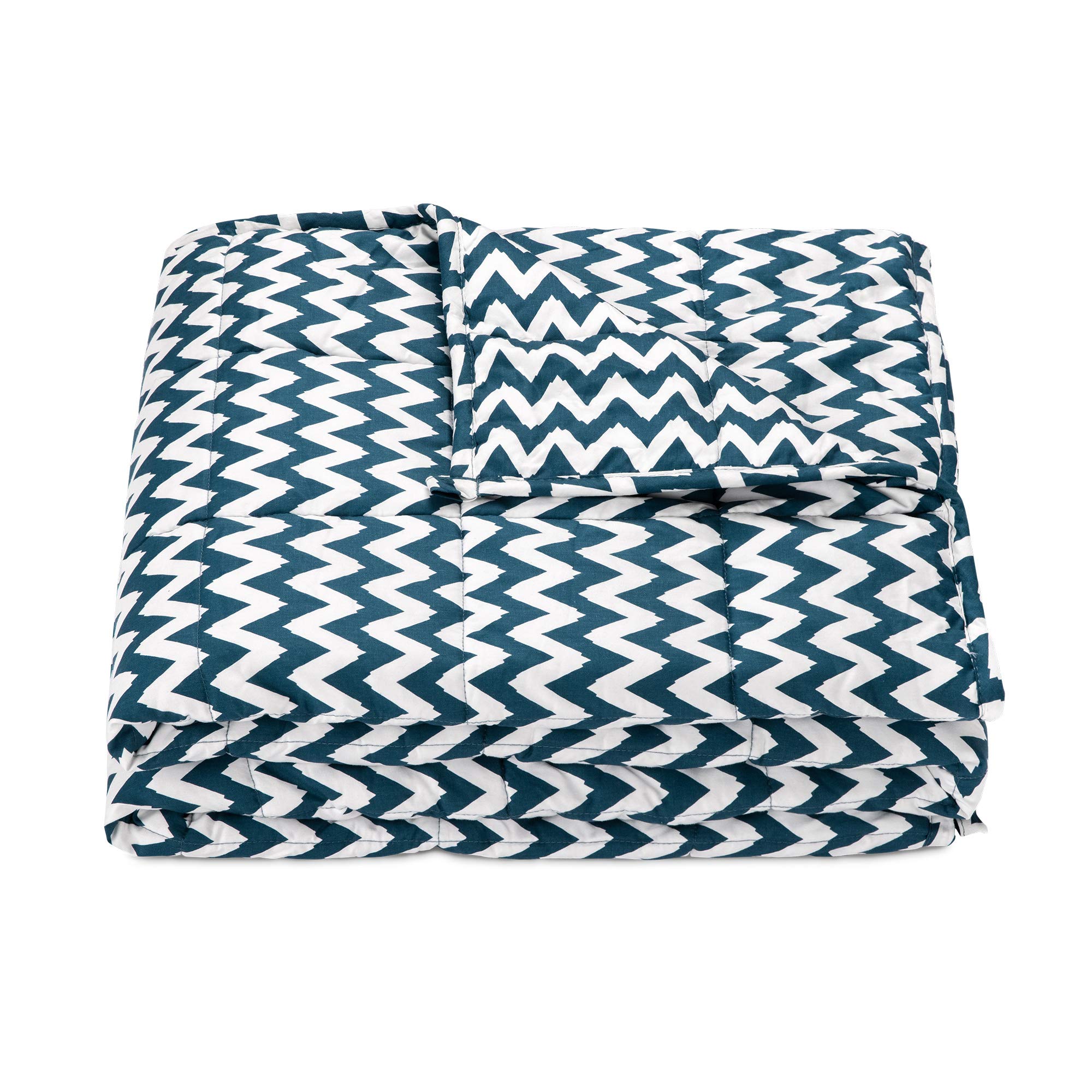 navaris-living-gewichtsdecke-135x200-8-8-kg-zickzack-baumwolle image 8