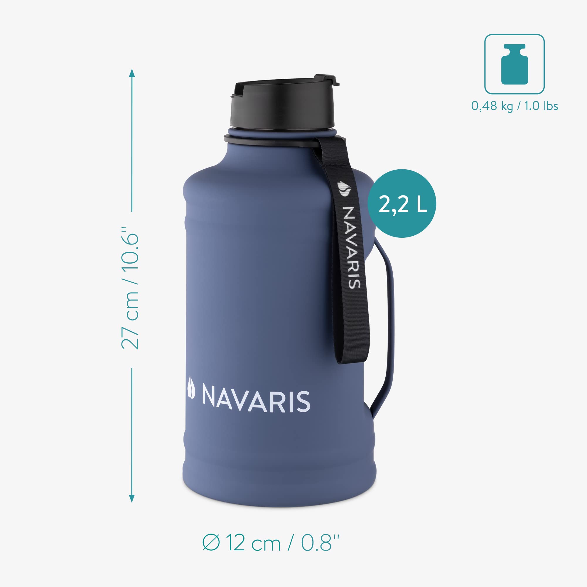 navaris-sport-wellness-2-2-liter-trinkflasche-edelstahl-mit-griff-2 image 5