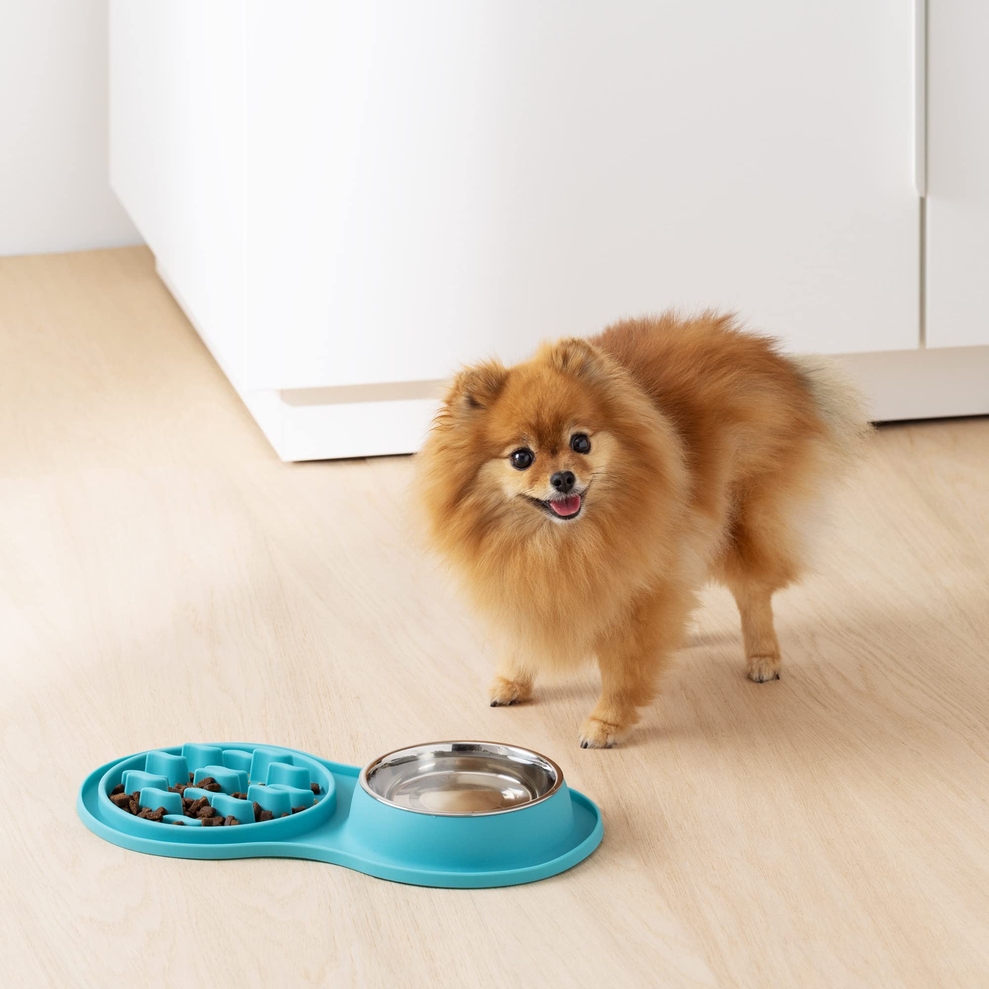 navaris-animals-antischlingnapf-hund-silikon-mit-edelstahlnapf image 2
