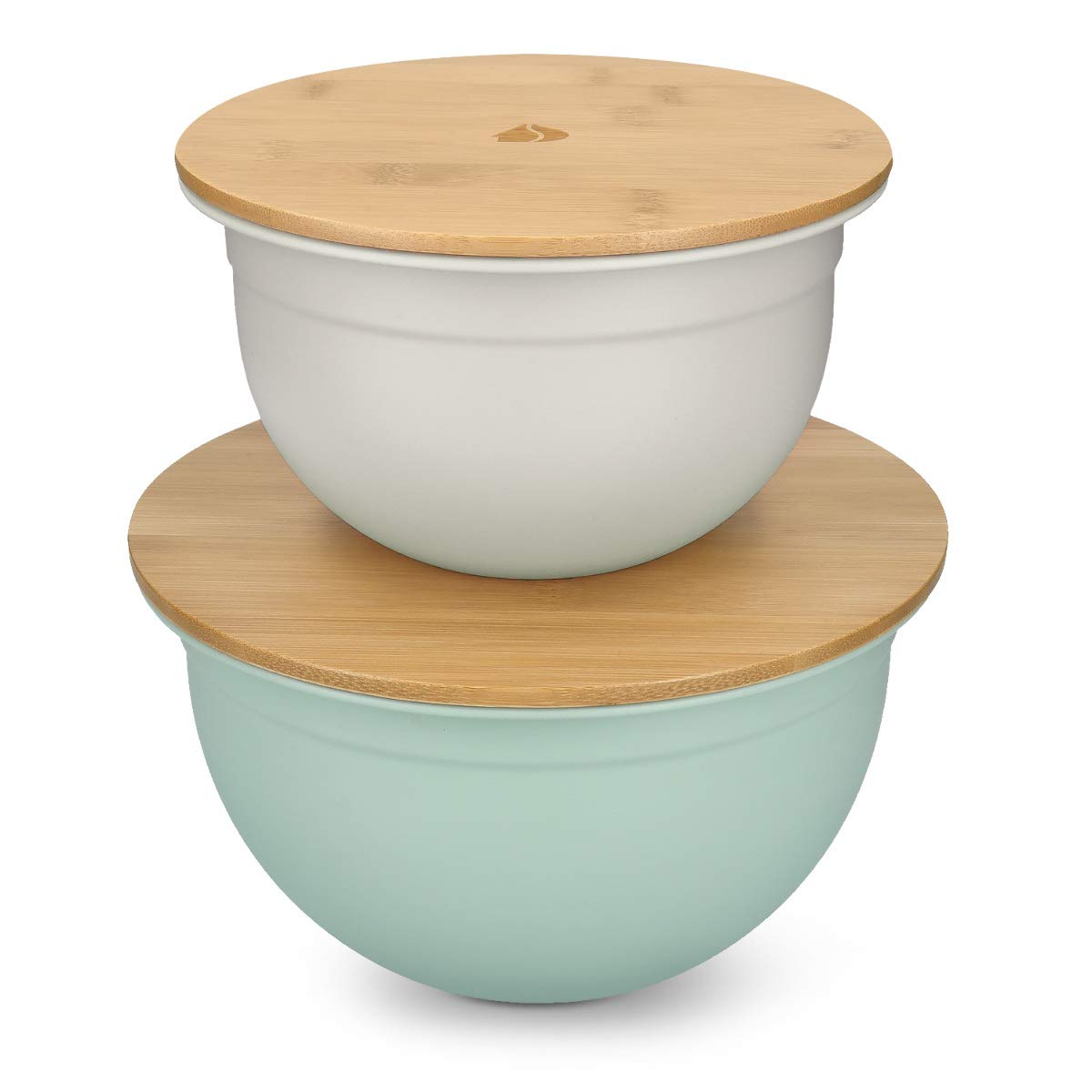 navaris-kitchen-sch-sselset-2er-mit-bambusdeckel-1-4l-2-8l-pastell image 1