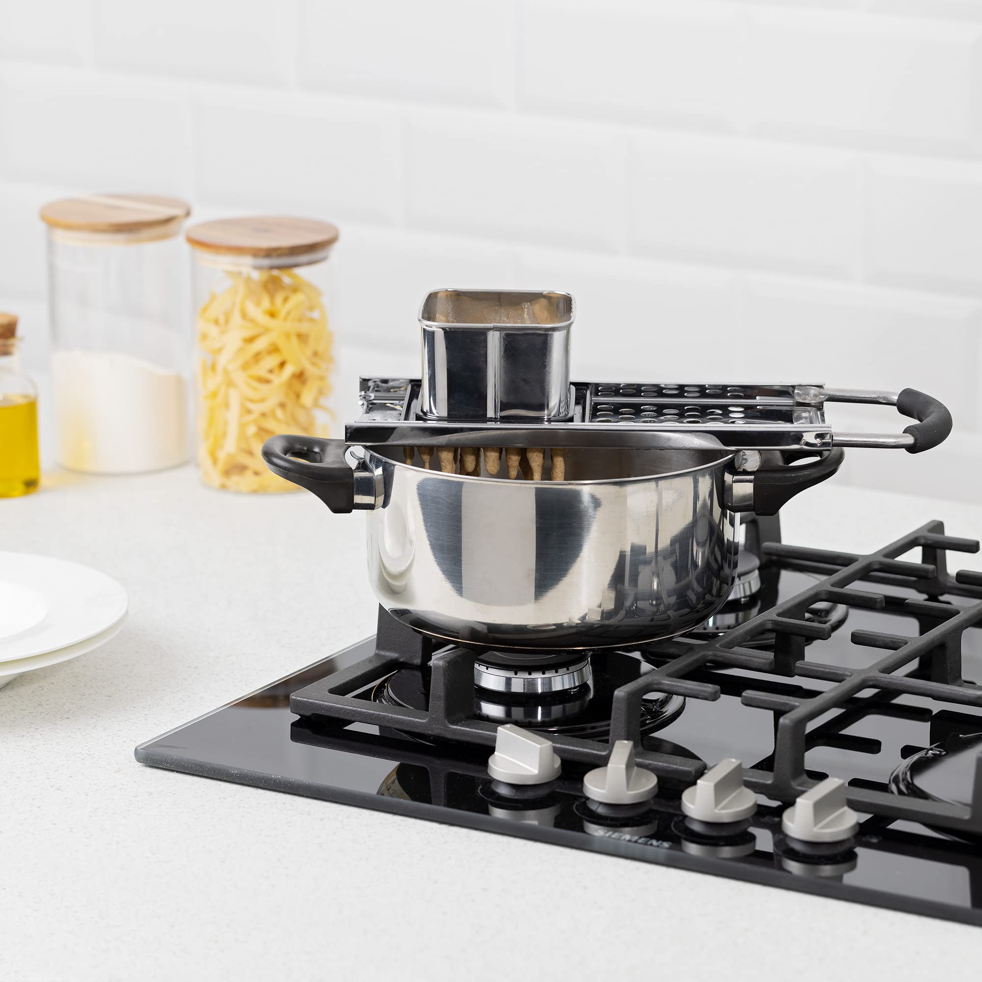 navaris-kitchen-sp-tzlehobel-edelstahl-mit-schaber-32cm image 5