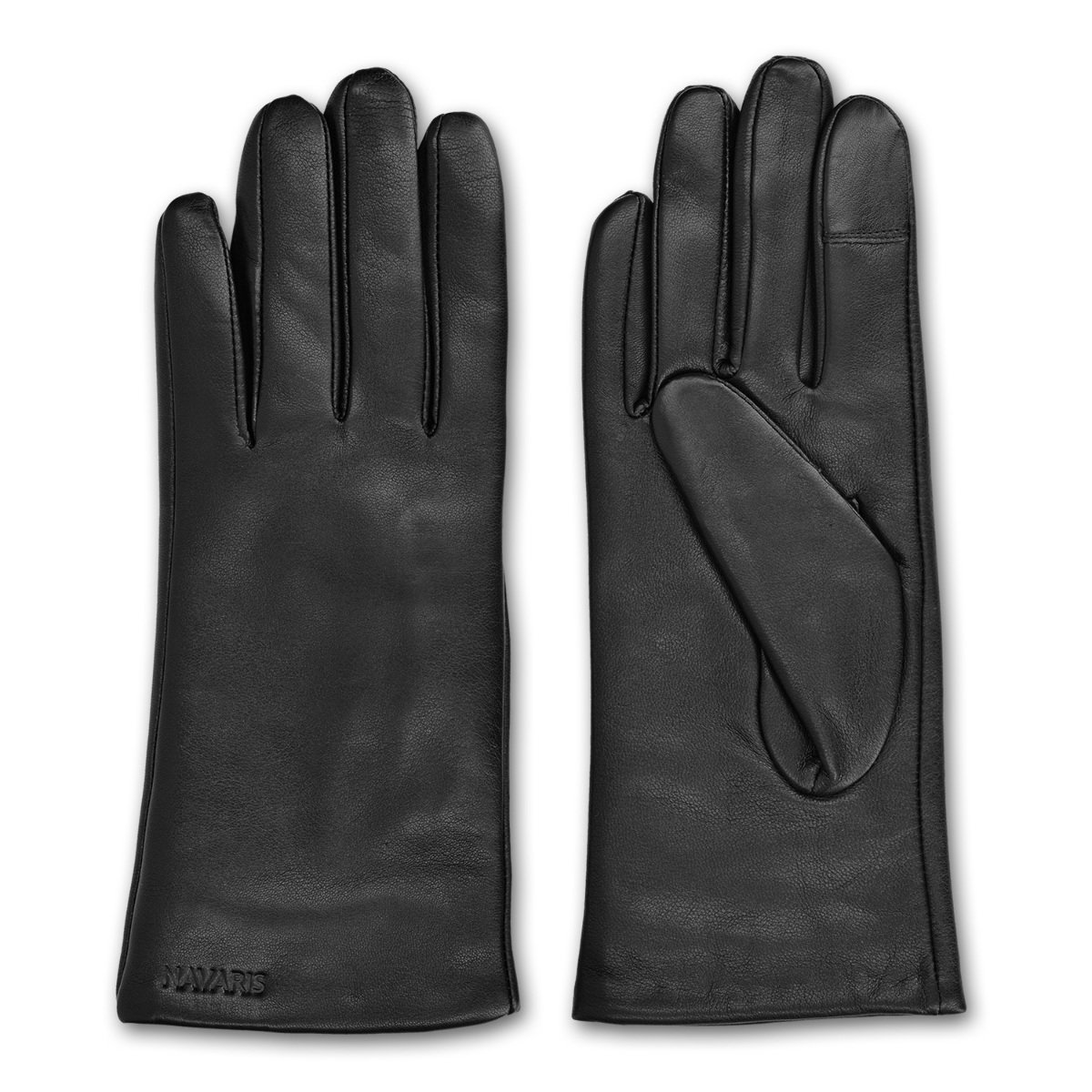 navaris-touchscreen-lederhandschuhe-damen-lammleder-schwarz-l image 5