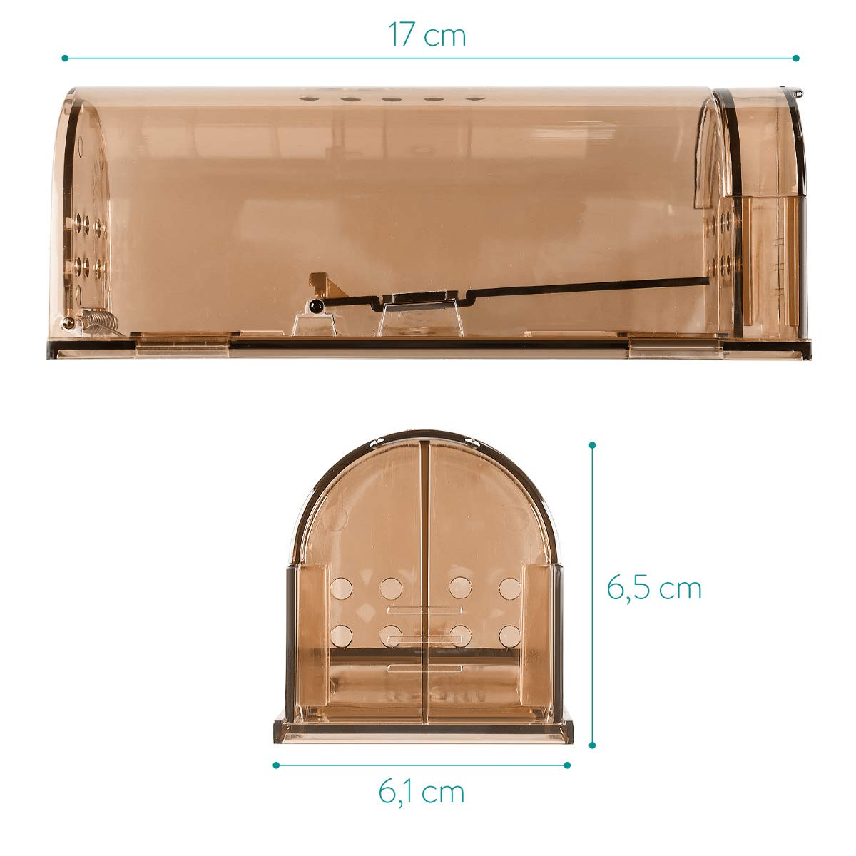 navaris-garden-lebendfalle-m-use-4er-set-braun-transparent-17cm image 4