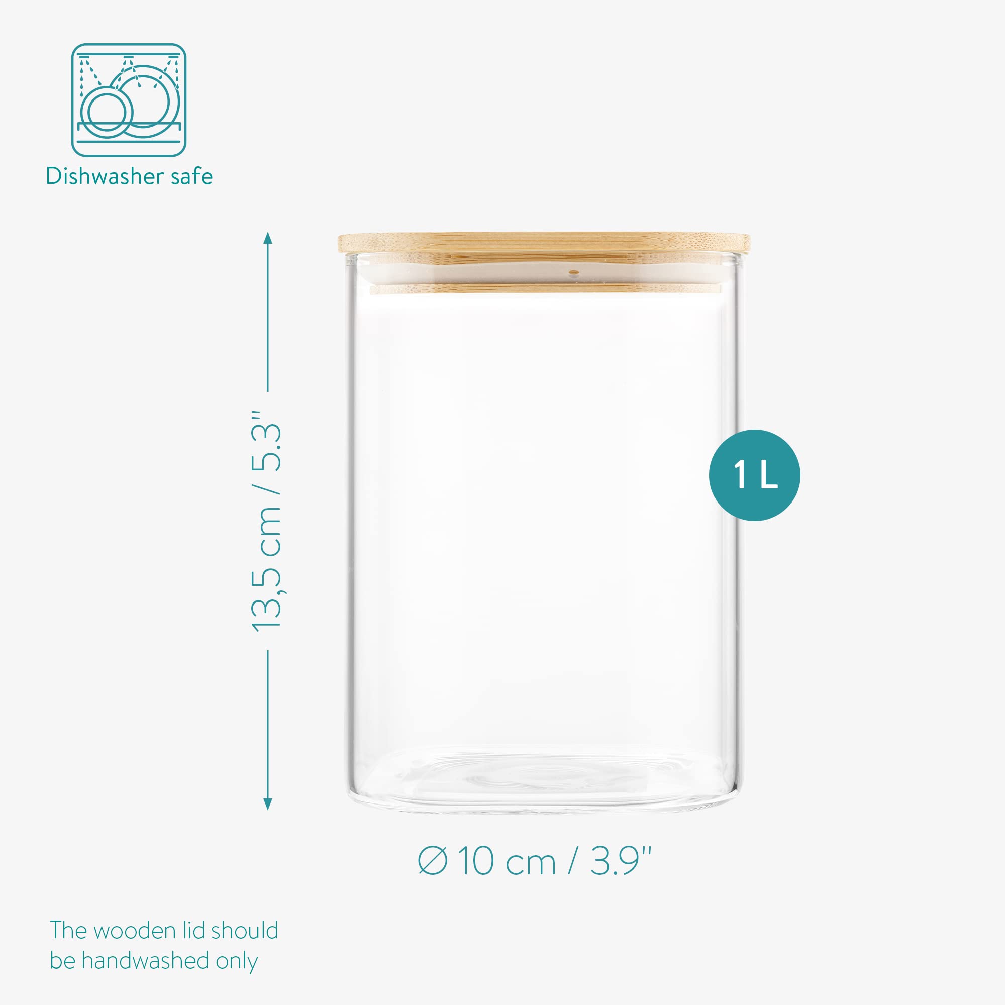 navaris-kitchen-vorratsgl-ser-mit-bambusdeckel-3x-1000-ml-luftdicht image 4