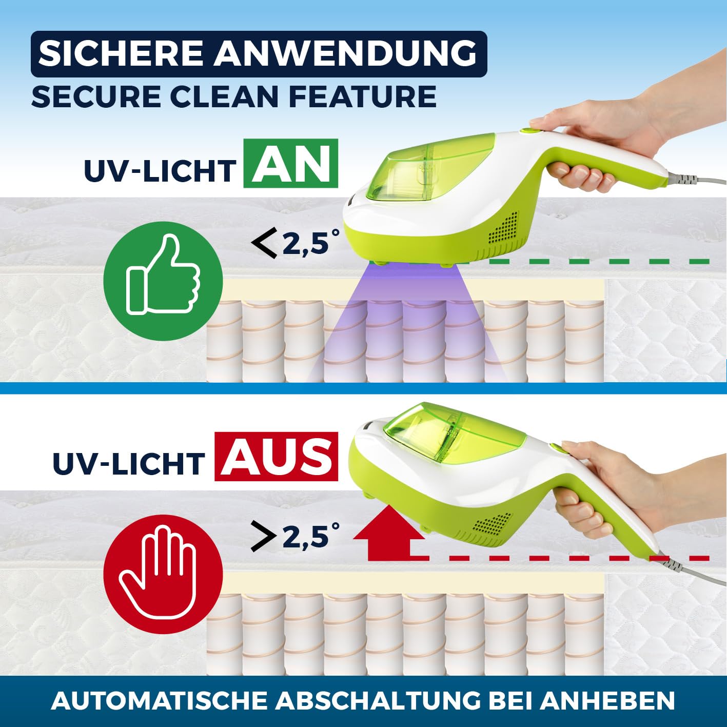 cleanmaxx-milbensauger-mite-clean-milben-gr-n-uv-c-licht image 7