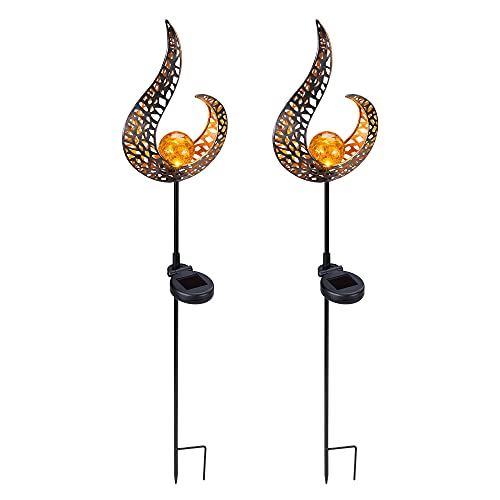 navaris-garden-led-solar-gartenfackel-2er-set-90cm-flammenlicht image 8