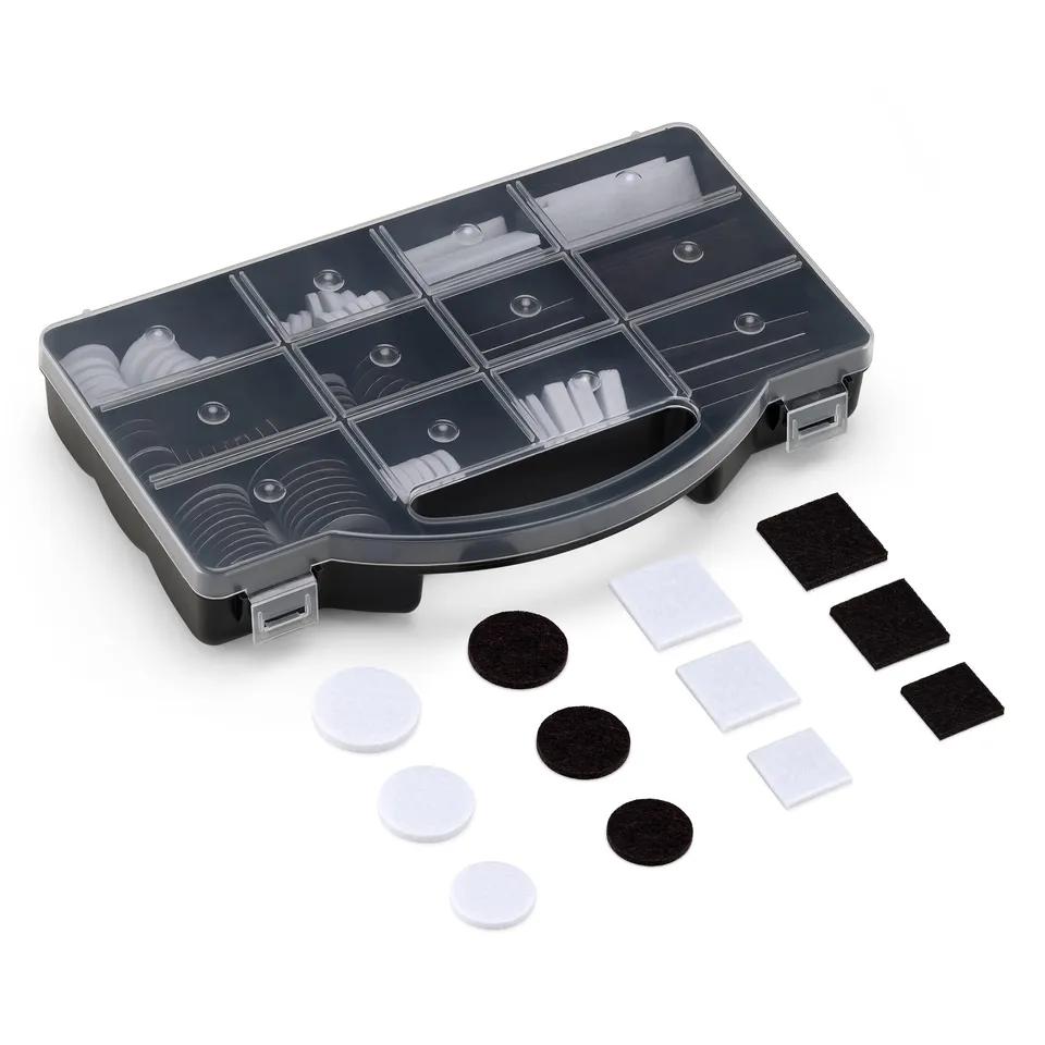 navaris-hardware-filzgleiter-selbstklebend-216-tlg-wei image 1