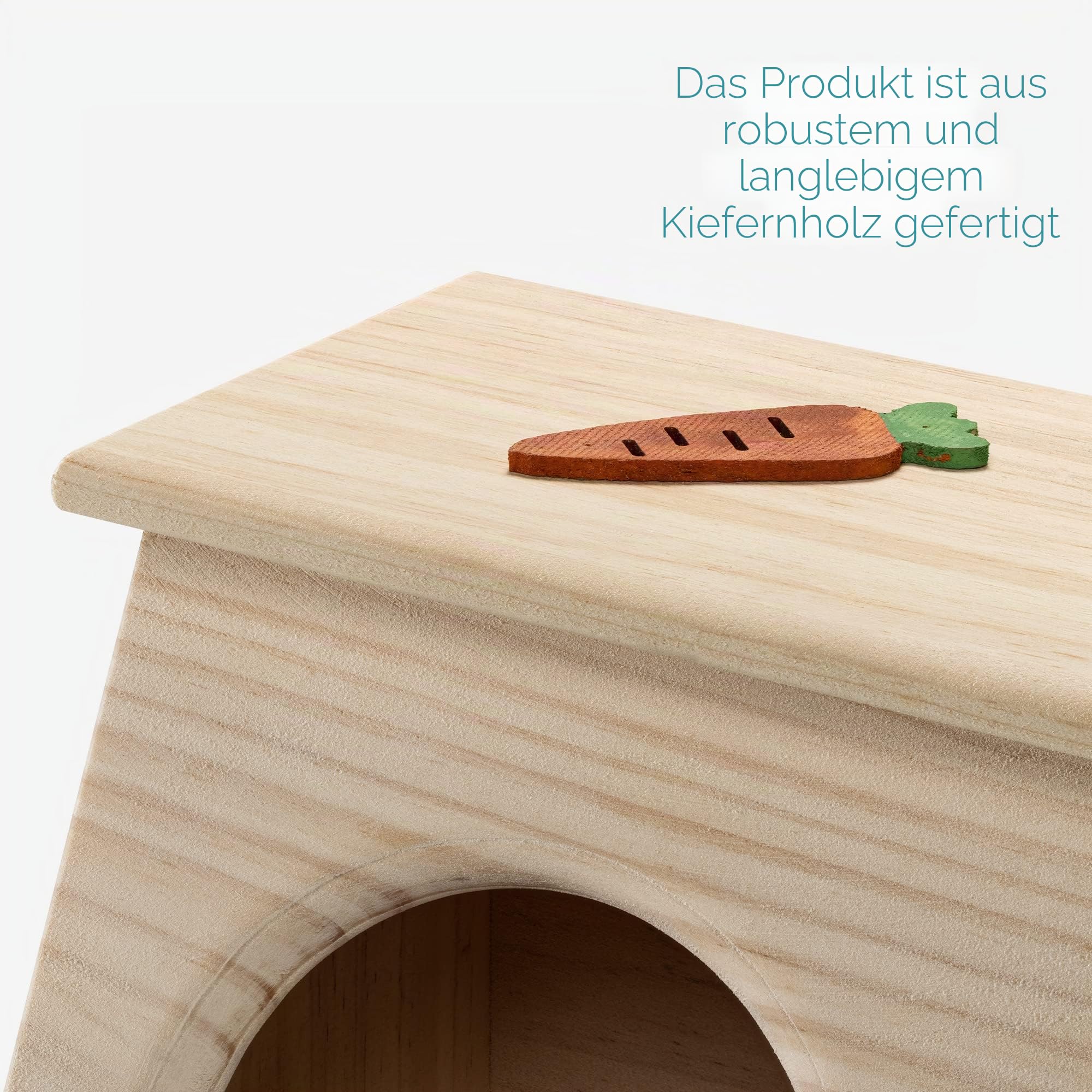 navaris-heuspender-holz-kaninchen-heuraufe-karotten-design image 4