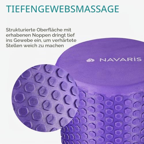 navaris-pilates-rolle-45x15cm-faszienrolle-yoga-lila-noppen image 8