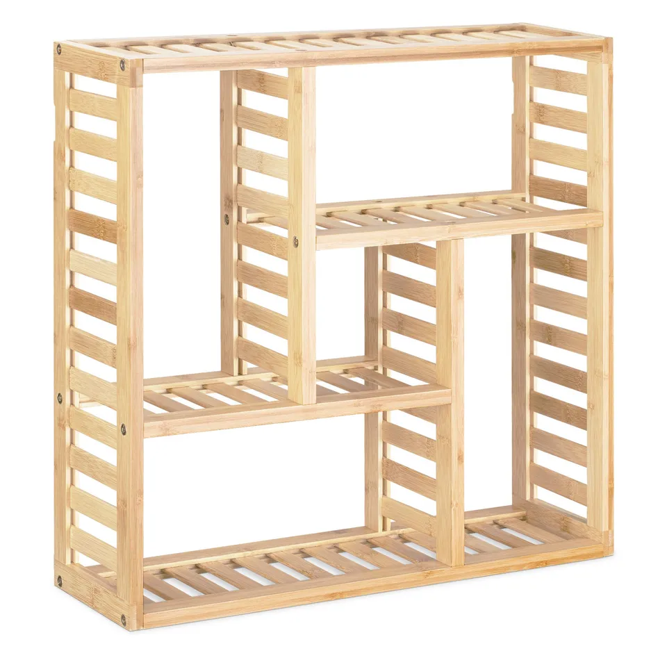 navaris-bambus-badregal-50x50x15cm-mit-5-f-chern image 1