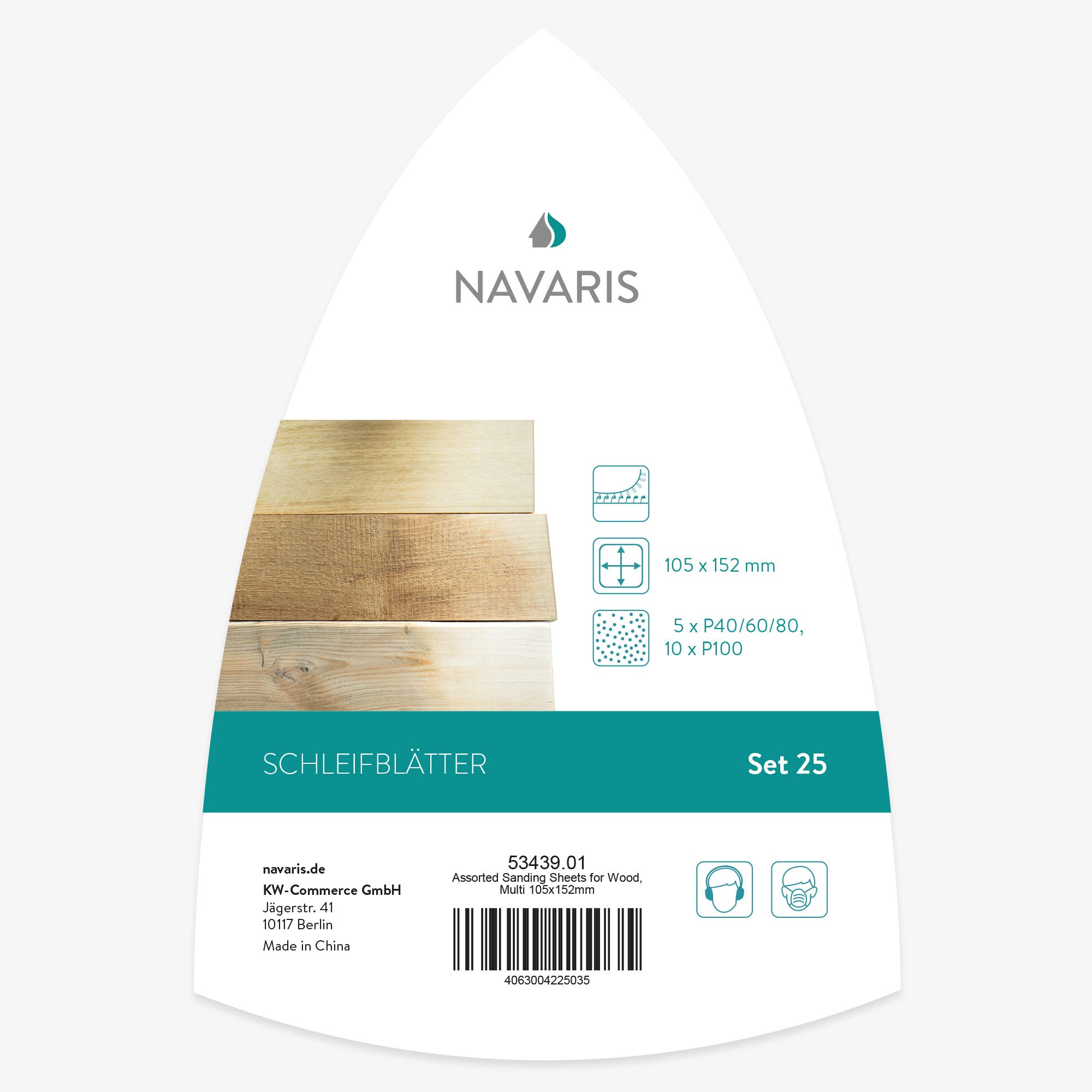navaris-schleifpapier-delta-25x-klett-105x152-mm-p40-p100 image 7