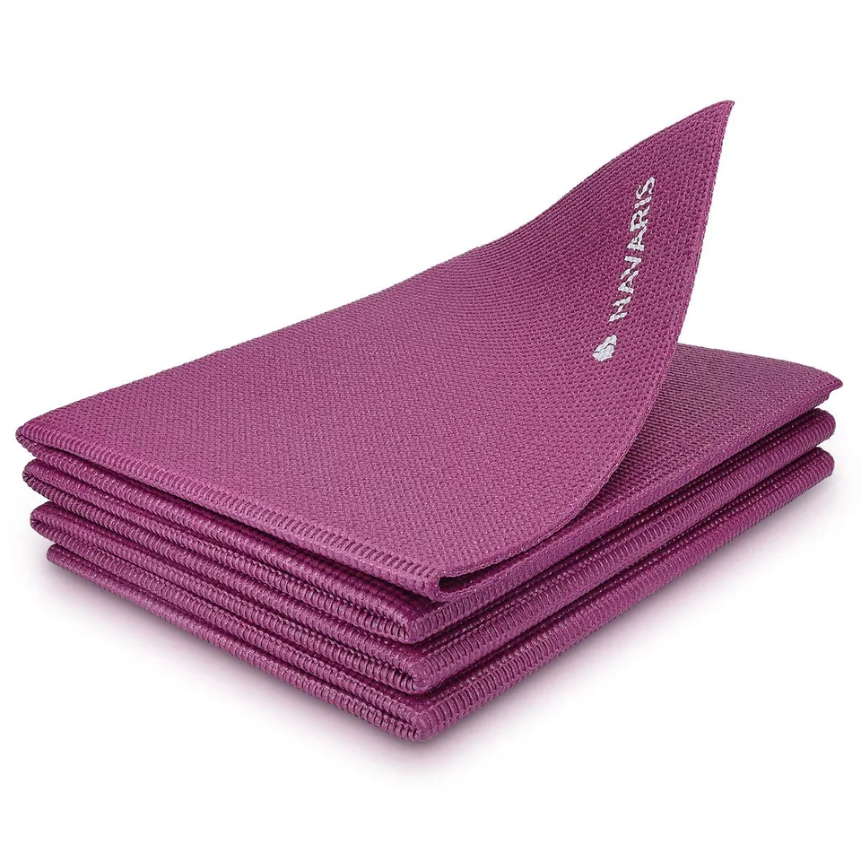 navaris-yogamatte-faltbar-fitnessmatte-173x61cm-lila-4mm image 1