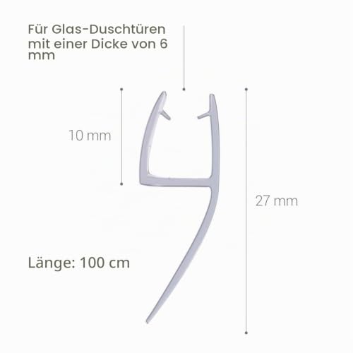 navaris-beauty-duschdichtung-6mm-glas-100cm-transparent-180-pvc image 8