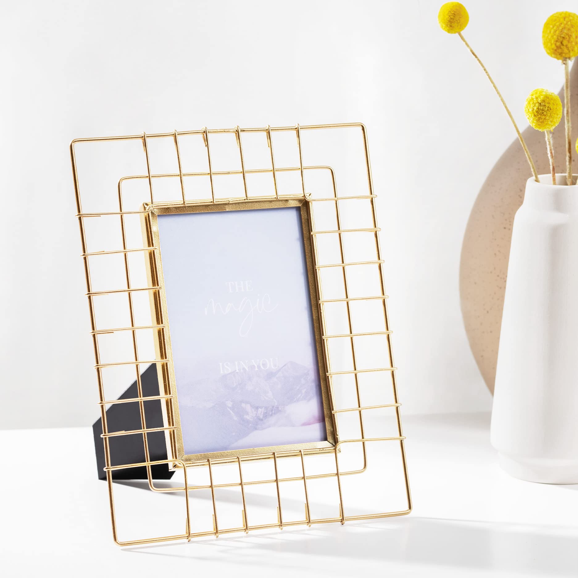 navaris-office-bilderrahmen-metall-23x18-cm-ros-gold-10x15 image 2