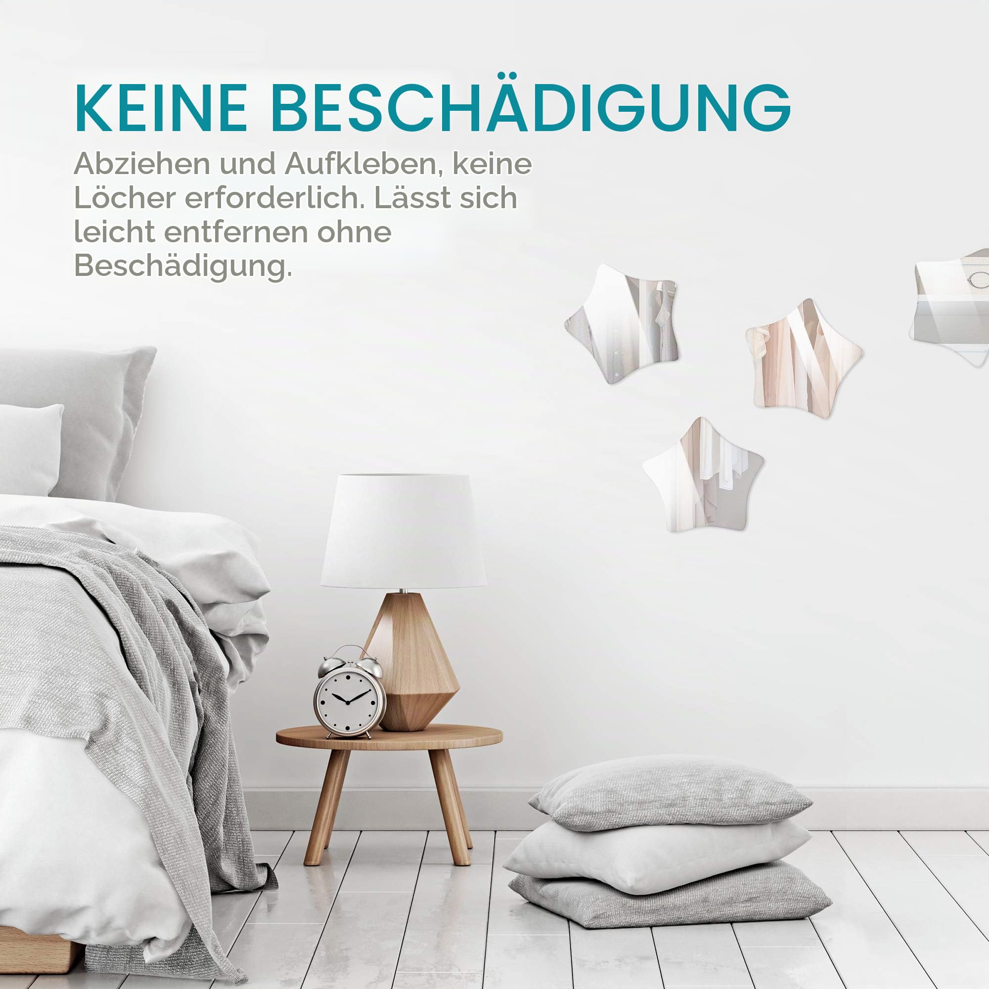 navaris-living-spiegelfolie-stern-5er-set-spiegel-sticker-selbstklebend image 2