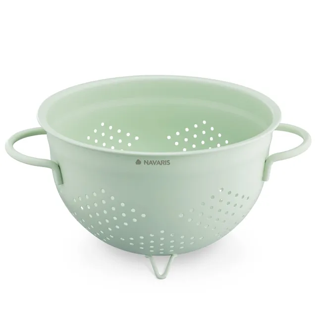 navaris-nudelsieb-edelstahl-24-cm-mintgr-n-mit-f-en image 1