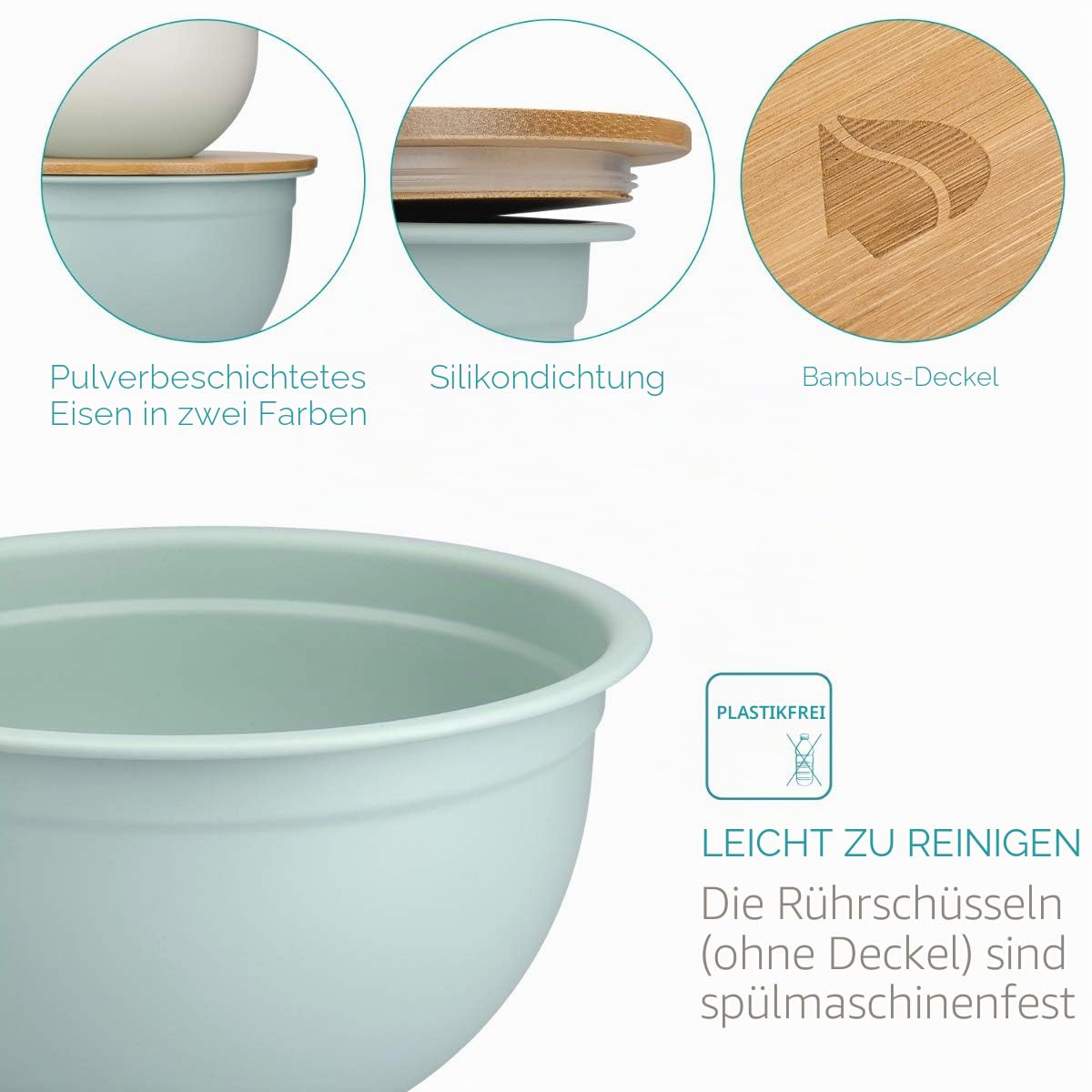 navaris-kitchen-sch-sselset-2er-mit-bambusdeckel-1-4l-2-8l-pastell image 4