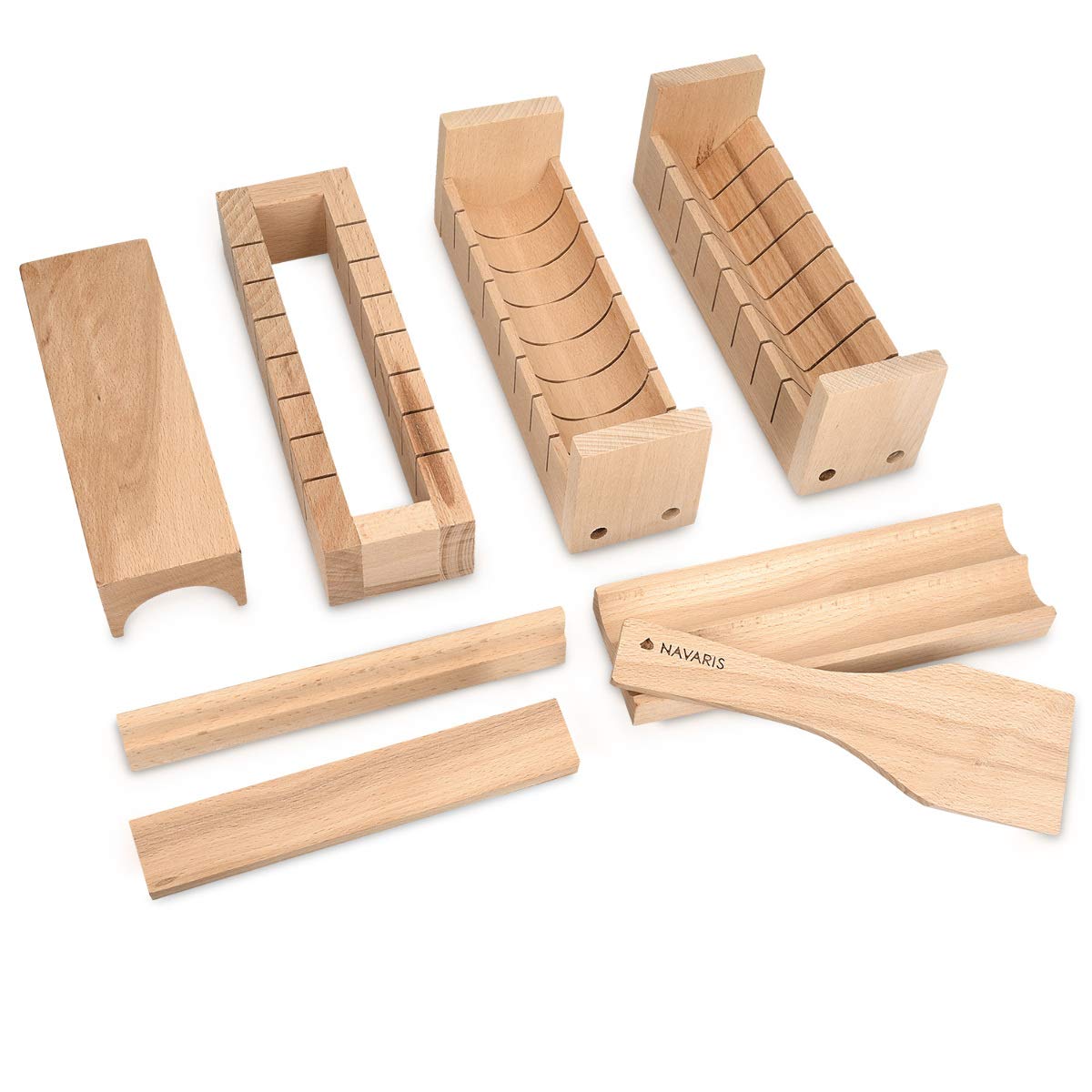 navaris-kitchen-sushi-set-holz-8-teilig-sushi-maker-buche image 7