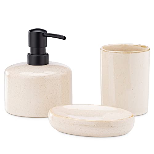 navaris-beauty-badezimmer-set-3-teilig-sandoptik-keramik image 7
