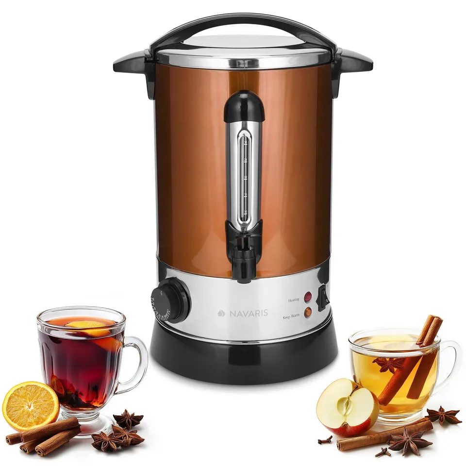 navaris-kitchen-gl-hweinkocher-edelstahl-6-8l-kupfer-thermostat image 1