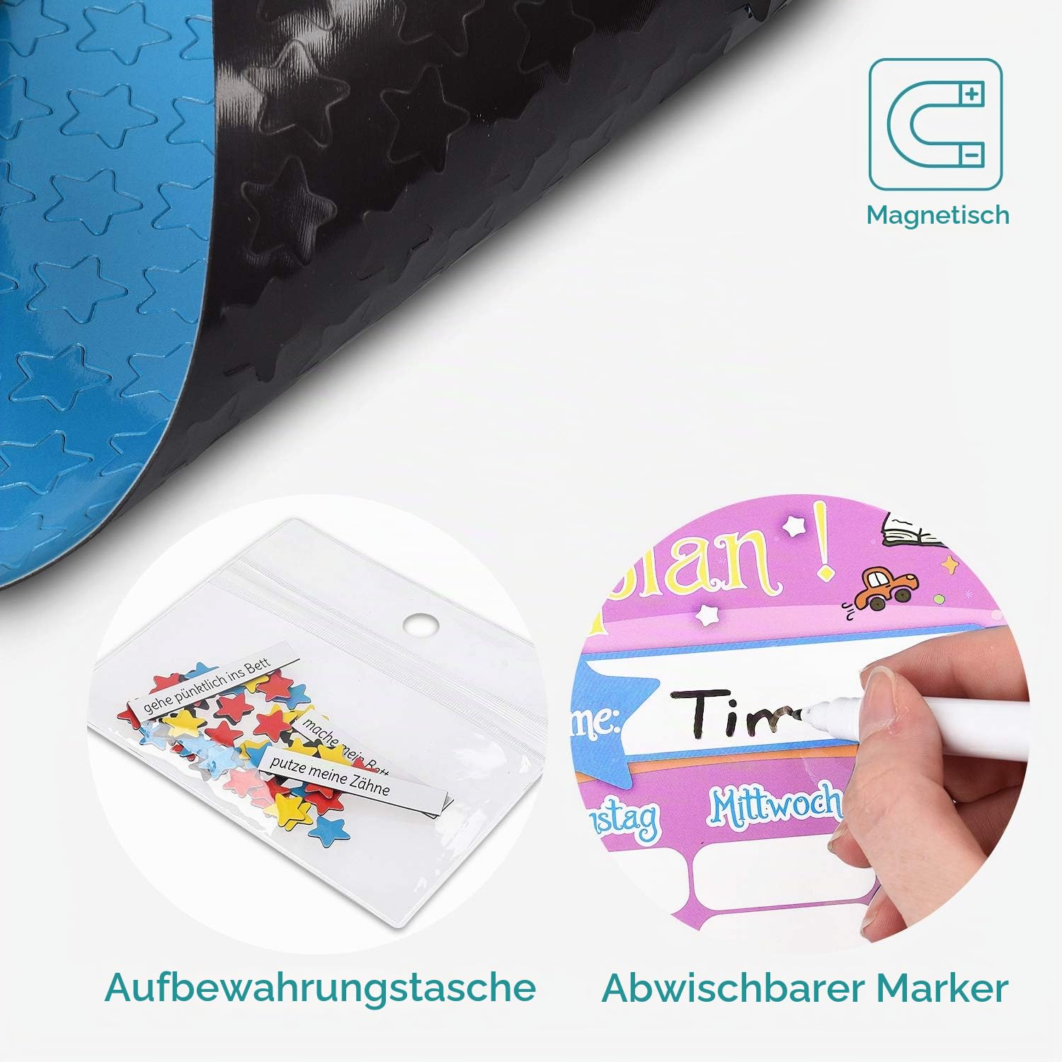 navaris-belohnungstafel-magnetisch-40x32cm-250-sterne-kinder image 3