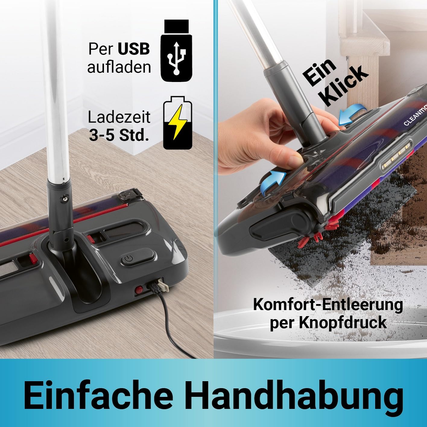 cleanmaxx-akkubesen-elektrobesen-mit-led-f-r-tierhaare-60-min image 7