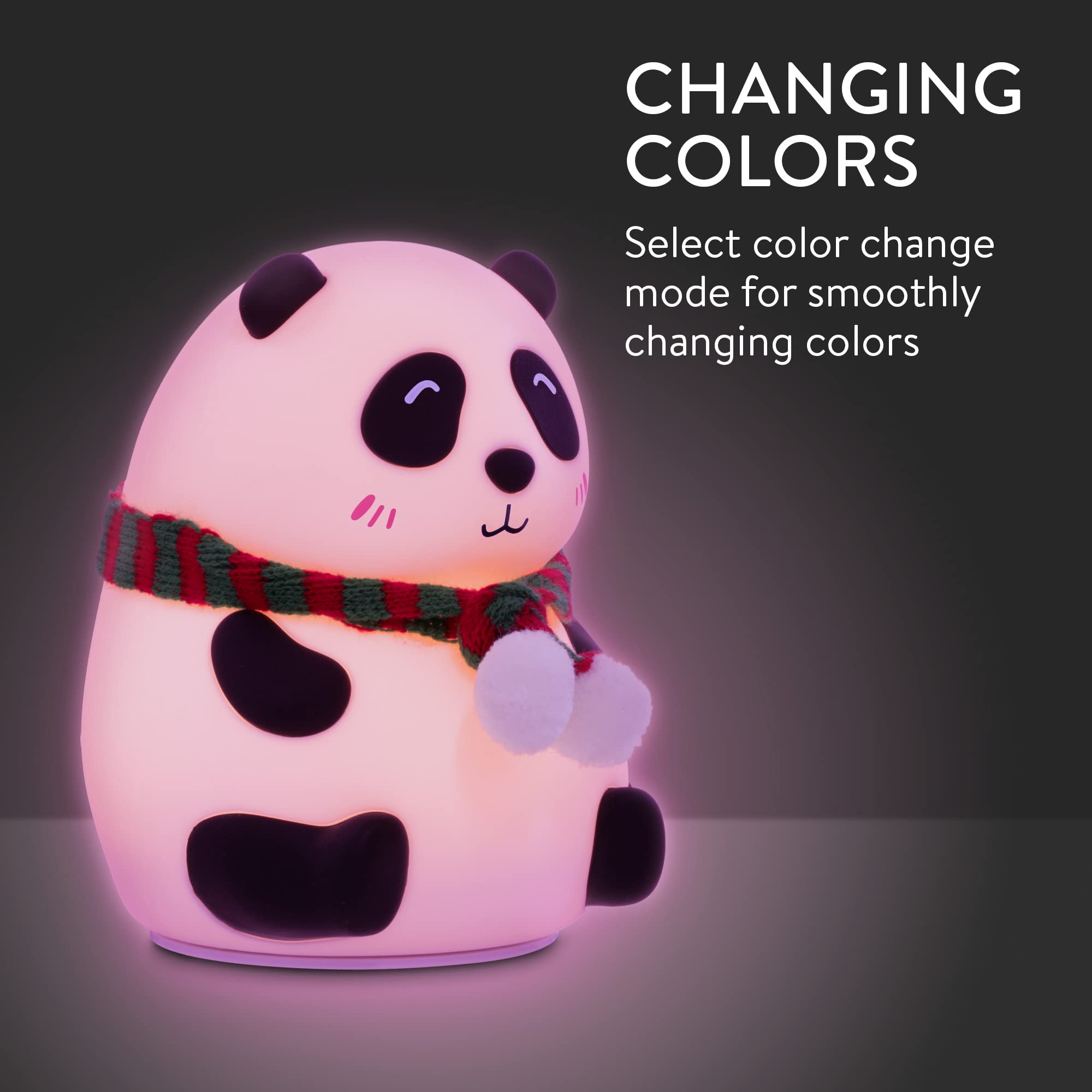 navaris-led-nachtlicht-panda-rgb-silikon-mit-usb-aufladbar image 5