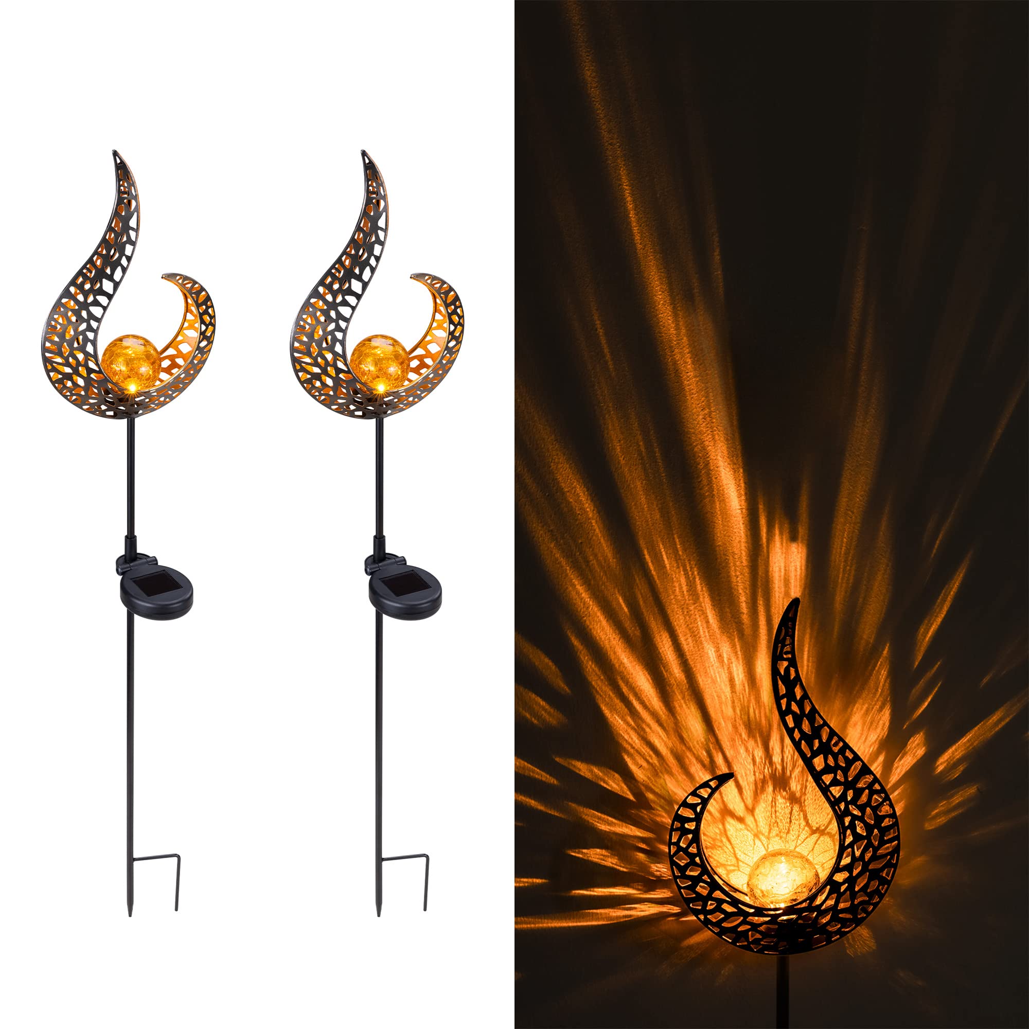 navaris-garden-led-solar-gartenfackel-2er-set-90cm-flammenlicht image 7