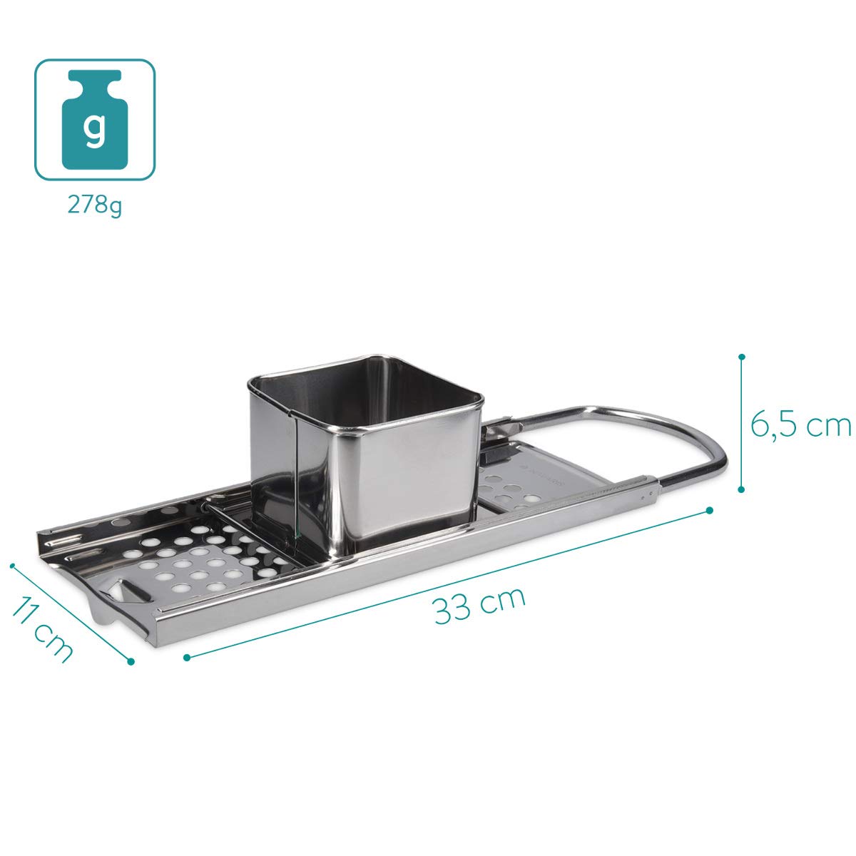 navaris-kitchen-sp-tzlehobel-edelstahl-sp-tzlereibe-33cm image 4