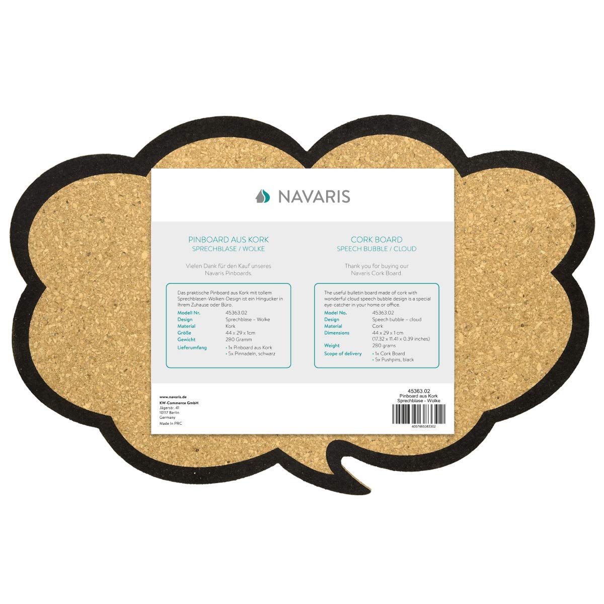 navaris-kork-pinnwand-wolke-44x29cm-mit-5-pins image 7