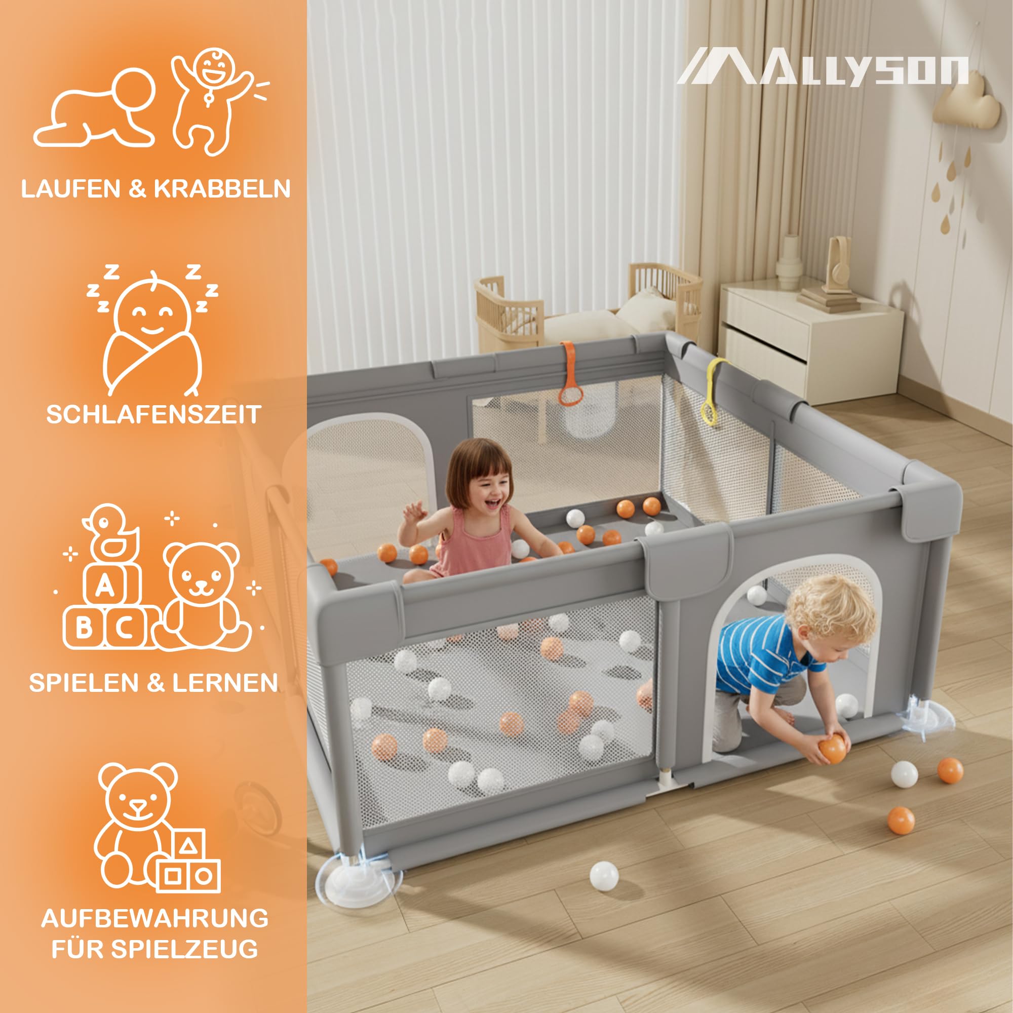 allyson-baby-laufstall-150x180cm-grau-mit-matte image 5