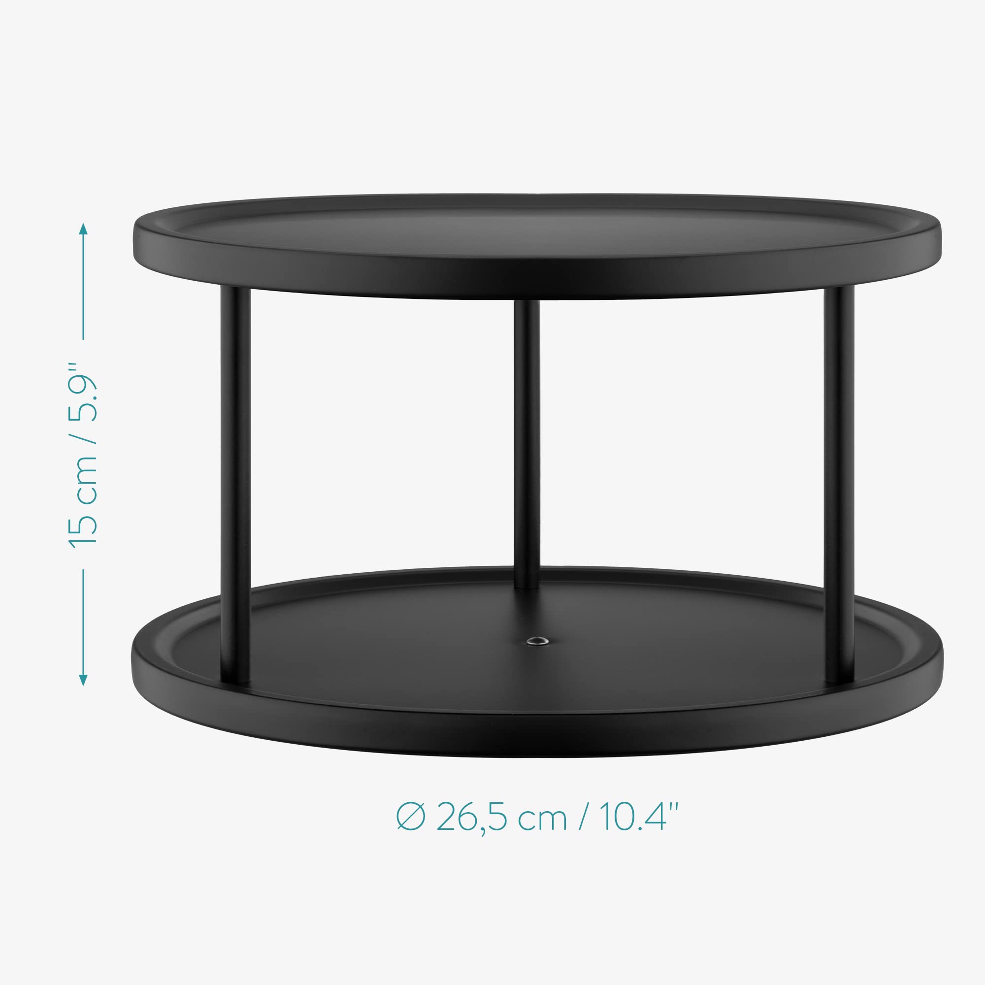 navaris-drehteller-k-che-2-etagen-26-5-cm-lazy-susan-metall image 6