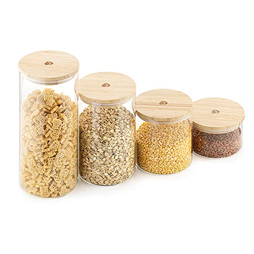 navaris-kitchen-vorratsgl-ser-4tlg-bambusdeckel-luftdicht image 7