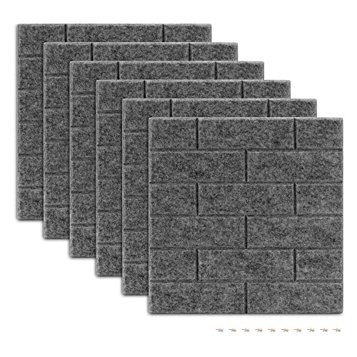navaris-filz-memoboards-6er-set-30x30-cm-dunkelgrau image 8