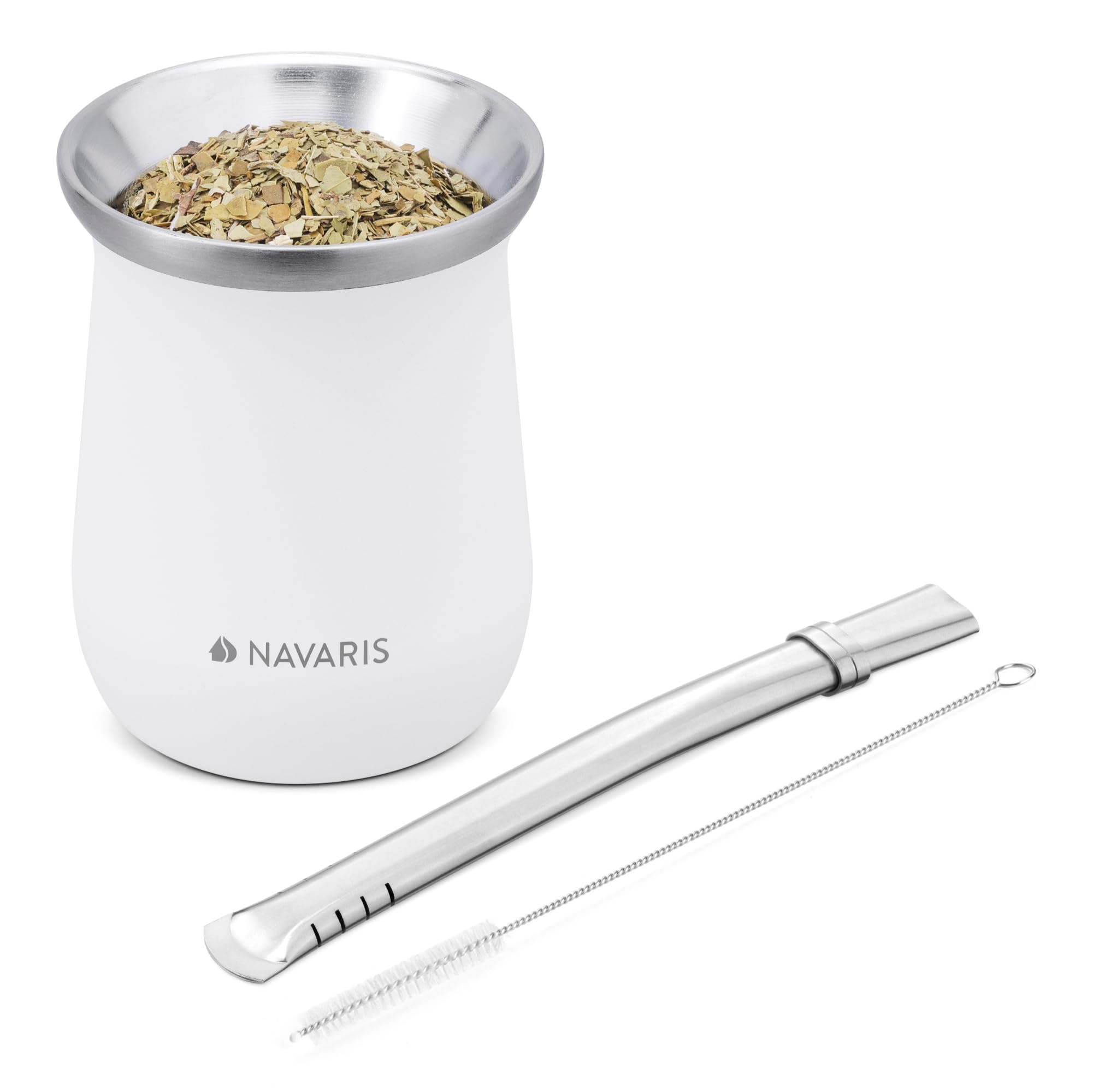 navaris-kitchen-yerba-mate-becher-edelstahl-300ml-wei image 7