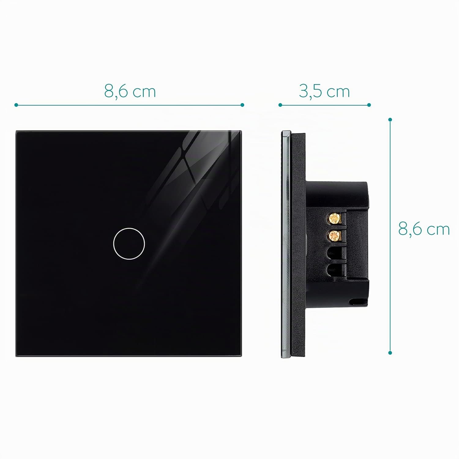 navaris-lighting-touch-lichtschalter-glas-schwarz-mit-led image 4