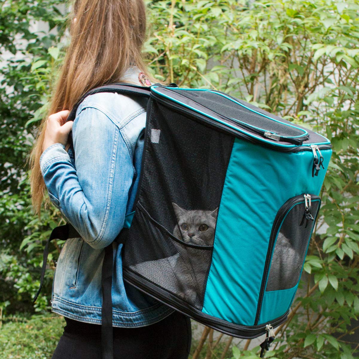 navaris-animals-hunderucksack-katzenrucksack-12-kg-gepolstert-faltbar image 2