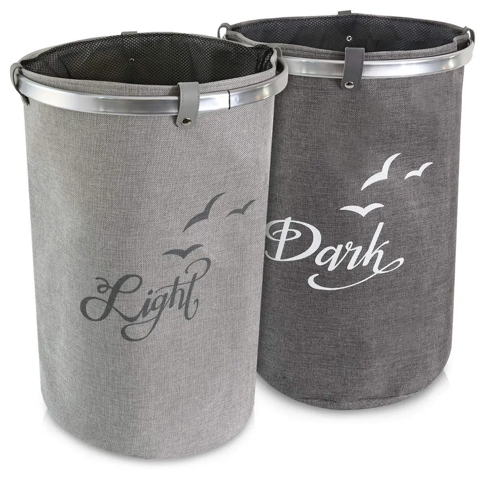 navaris-living-w-schekorb-2er-set-60l-grau-faltbar-polyester image 1