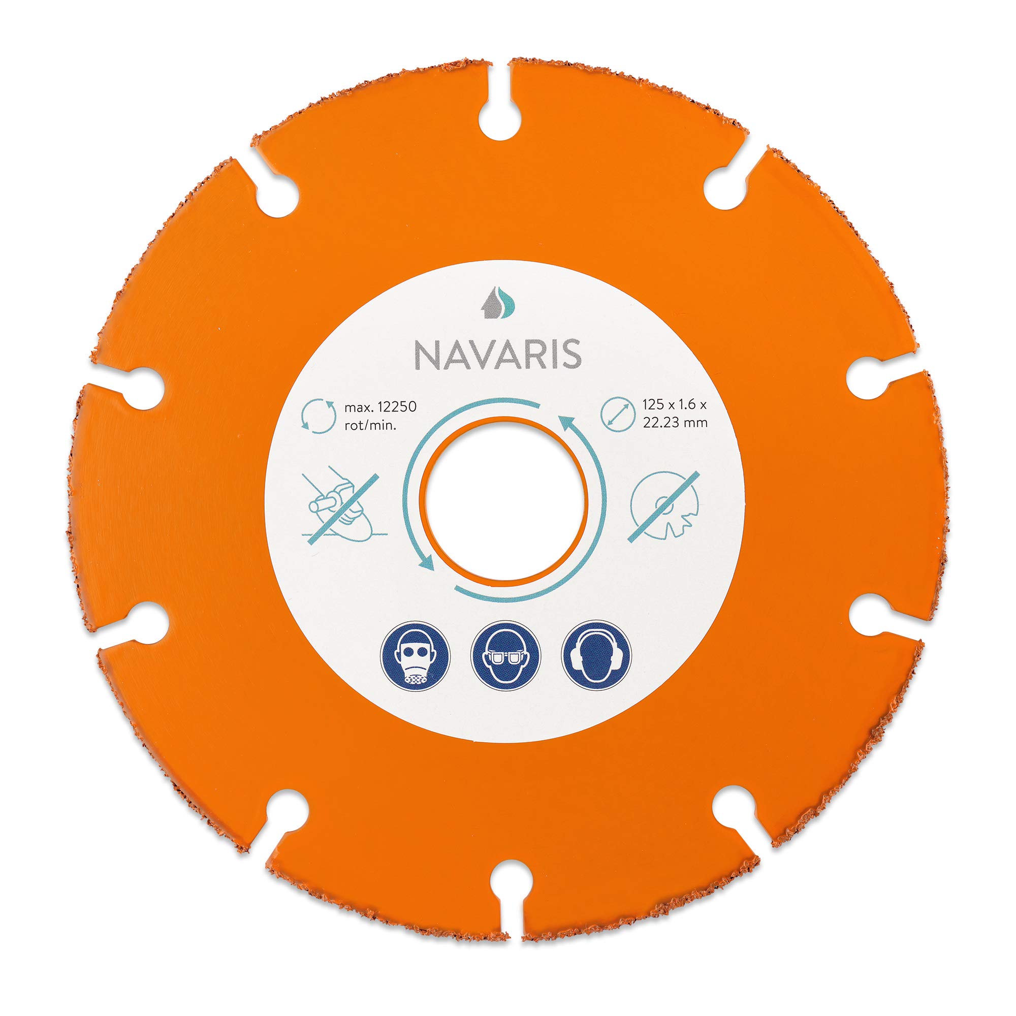 navaris-flex-kettens-geblatt-125mm-holzscheibe-f-r-winkelschleifer image 1