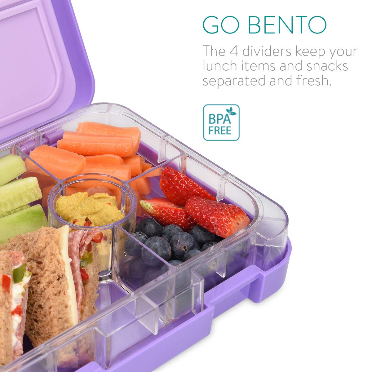 navaris-lunchbox-kinder-4-f-cher-bento-box-violett-bpa-frei image 3