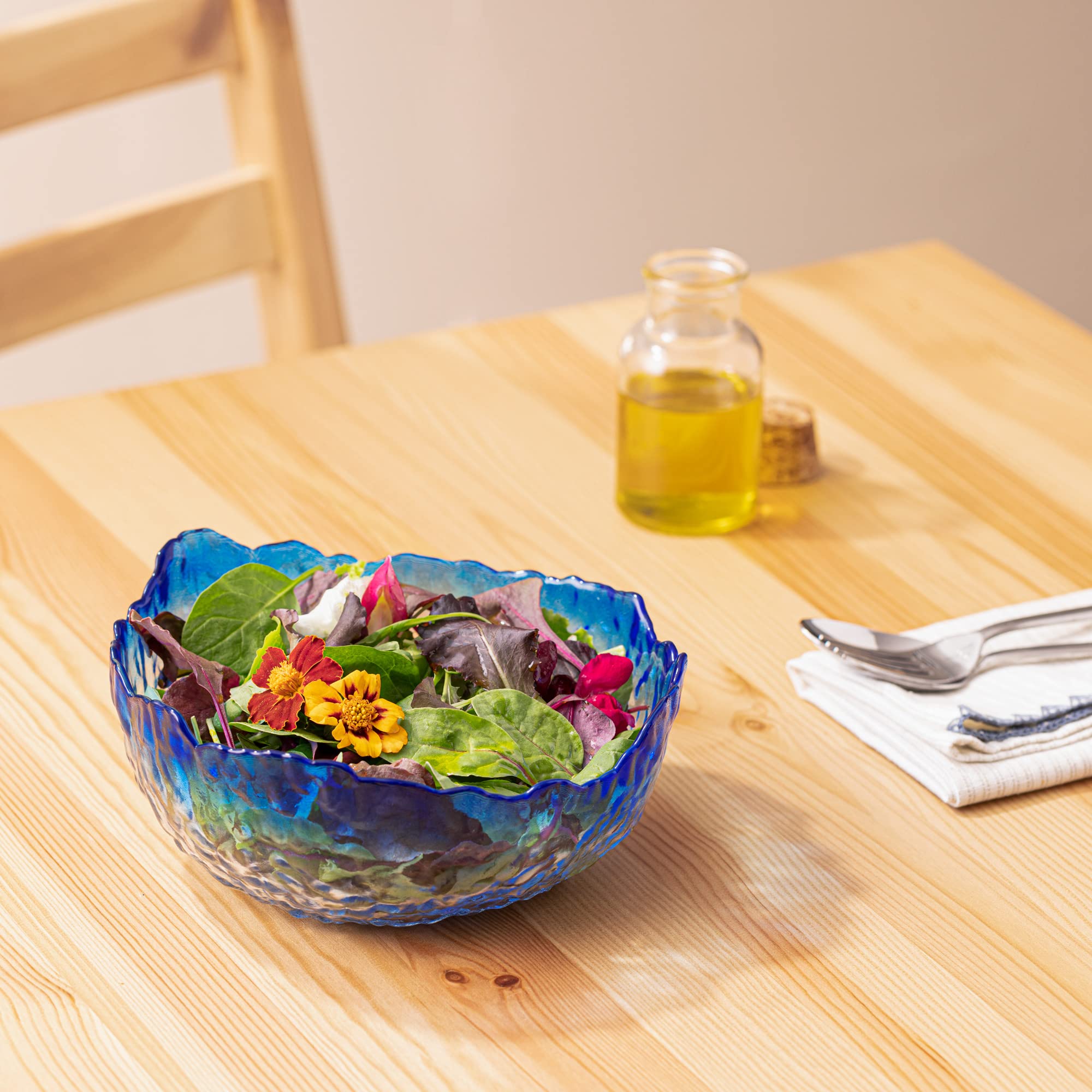 navaris-glassch-ssel-set-3tlg-blauem-rand-salatsch-ssel-glas image 3