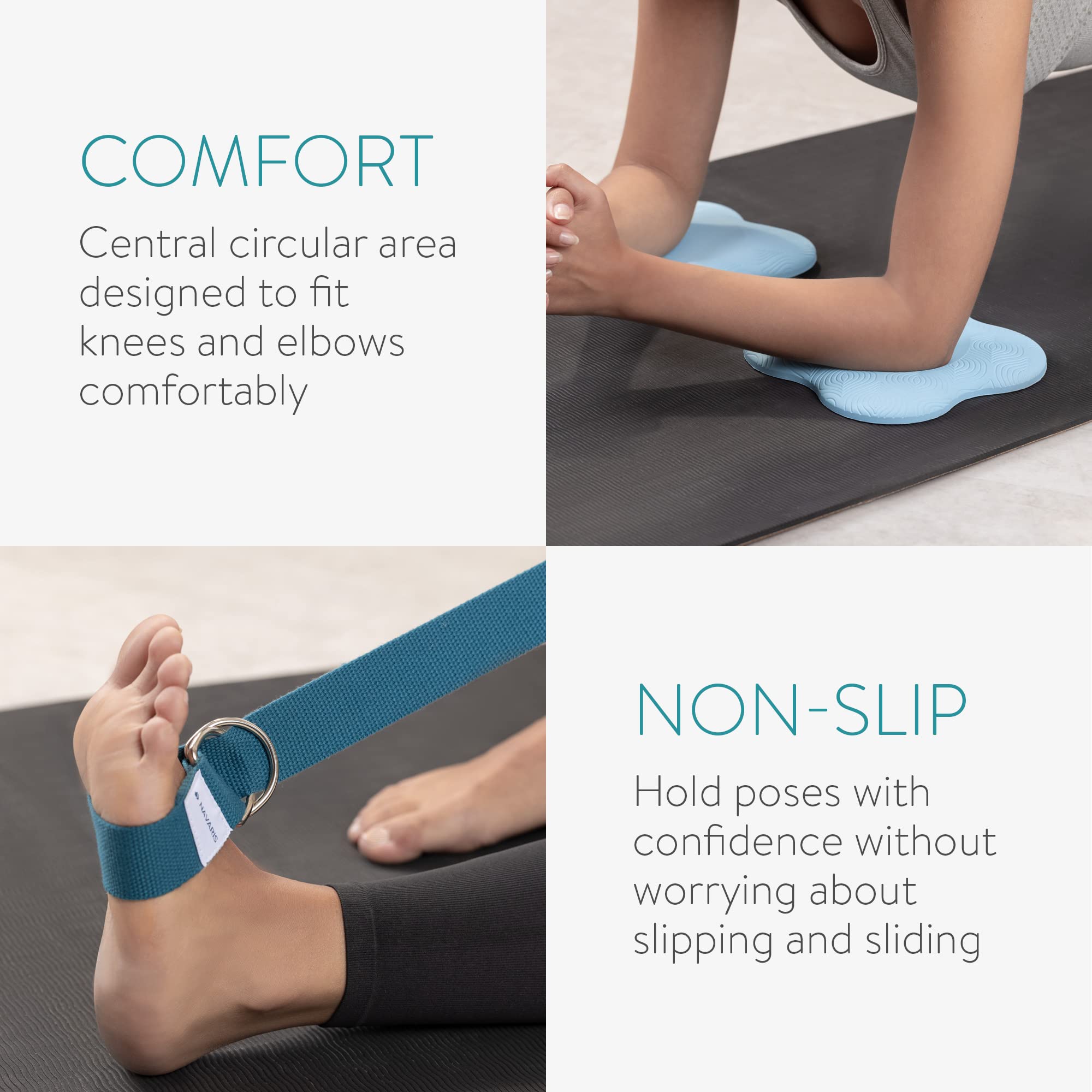 navaris-sport-yoga-set-3tlg-kniekissen-gurt-183cm-tpe-f-r-dehnen image 4