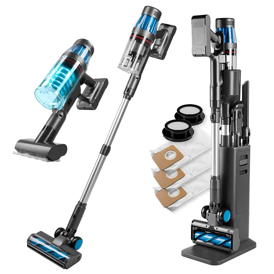 cleanmaxx-aerotec-500-akkusauger-mit-absaugstation-hepa image 1