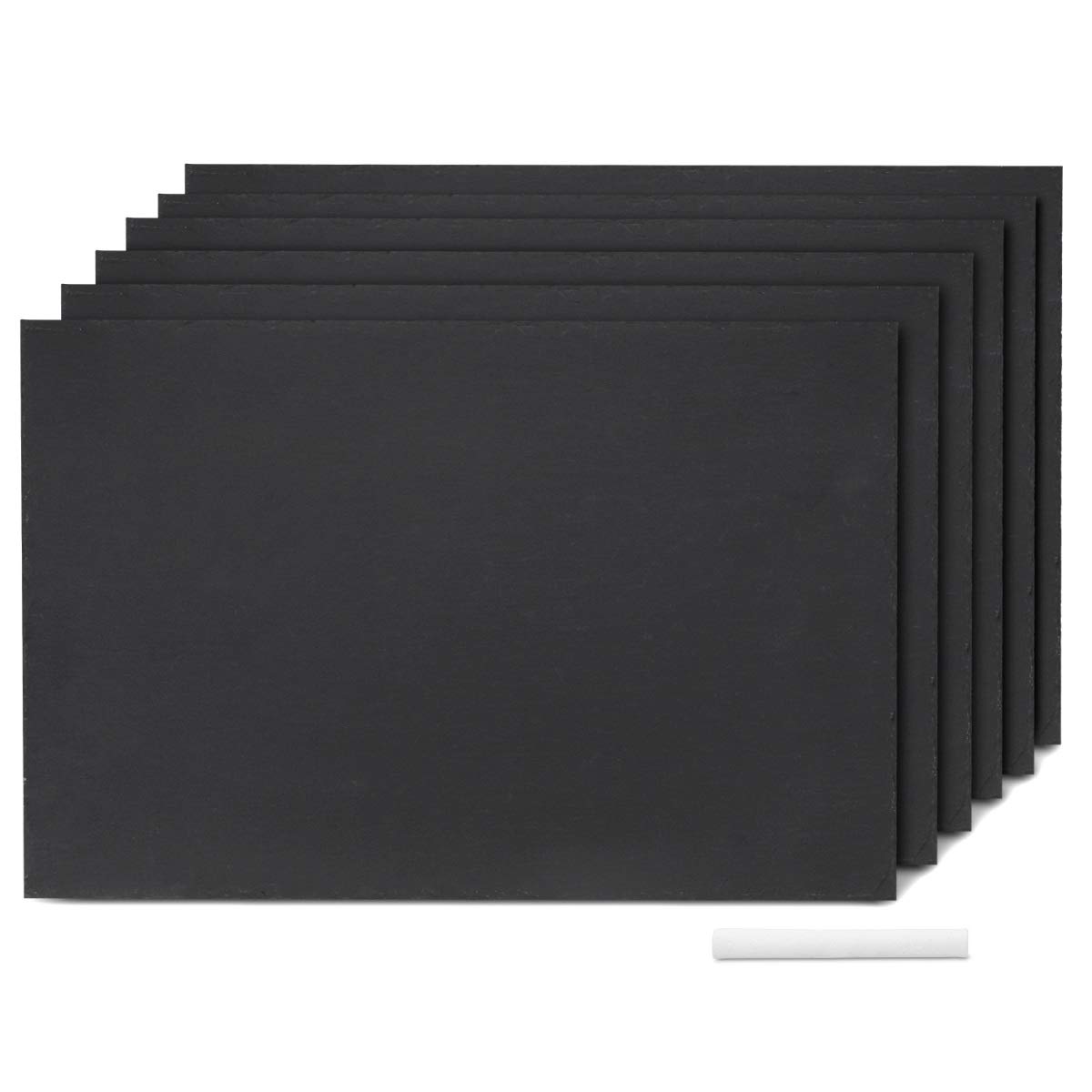 navaris-schiefer-servierplatte-6er-set-30x20-cm-anthrazit-kreide image 7