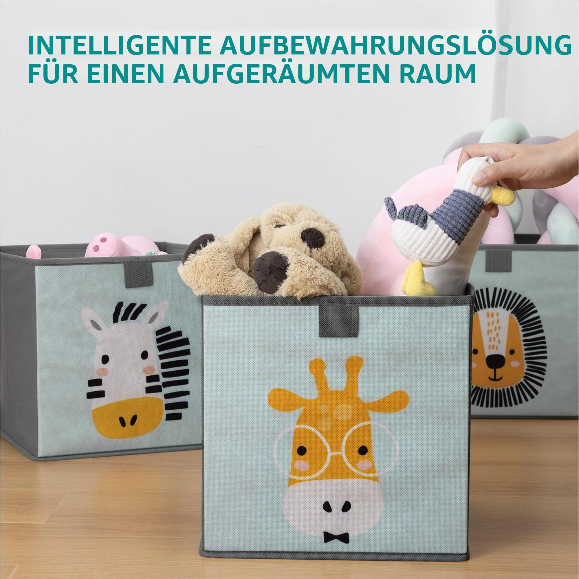 navaris-children-aufbewahrungsbox-28cm-3er-set-tier-motiv-mit-griff image 4