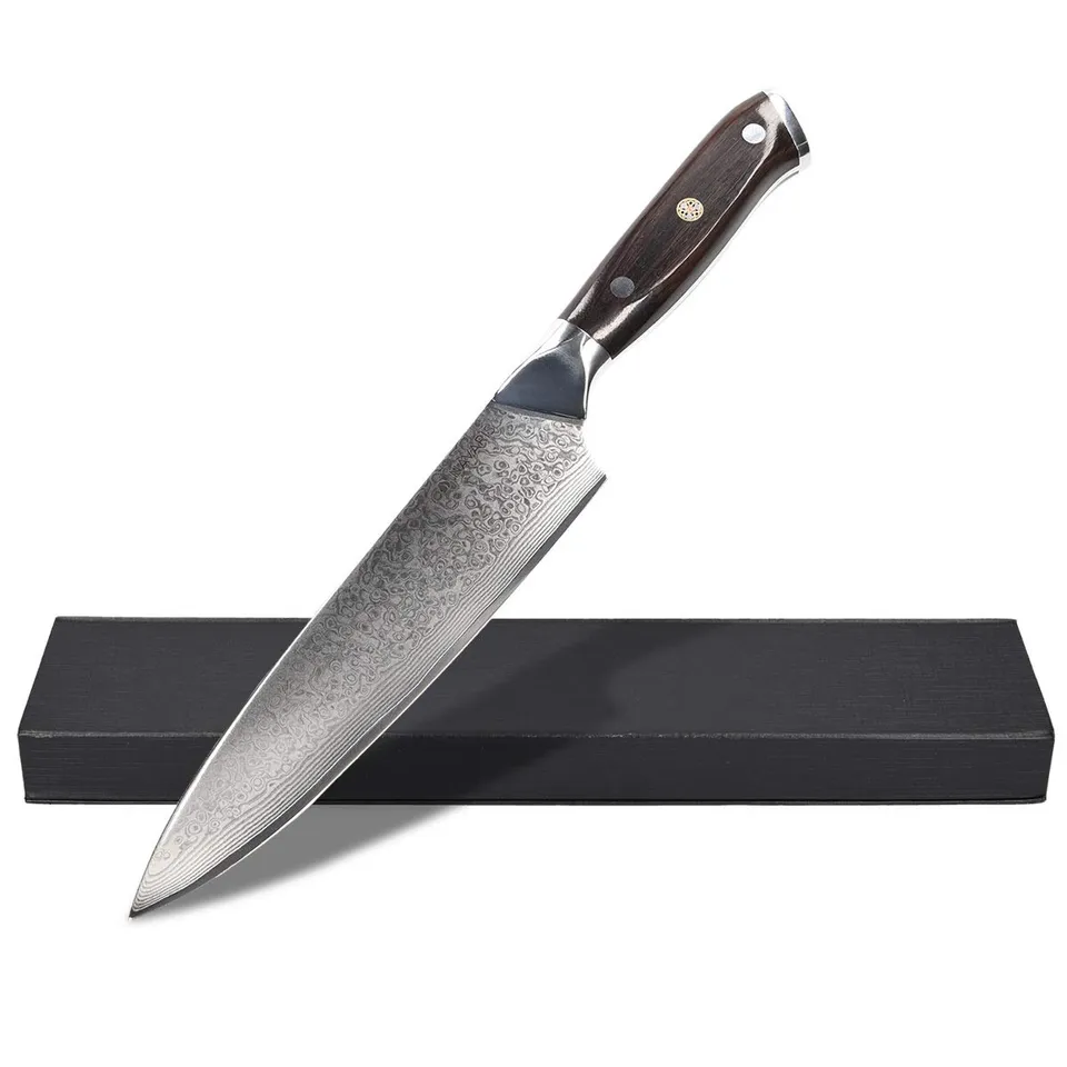 navaris-damastmesser-20cm-ebenholz-allzweckmesser-box image 1