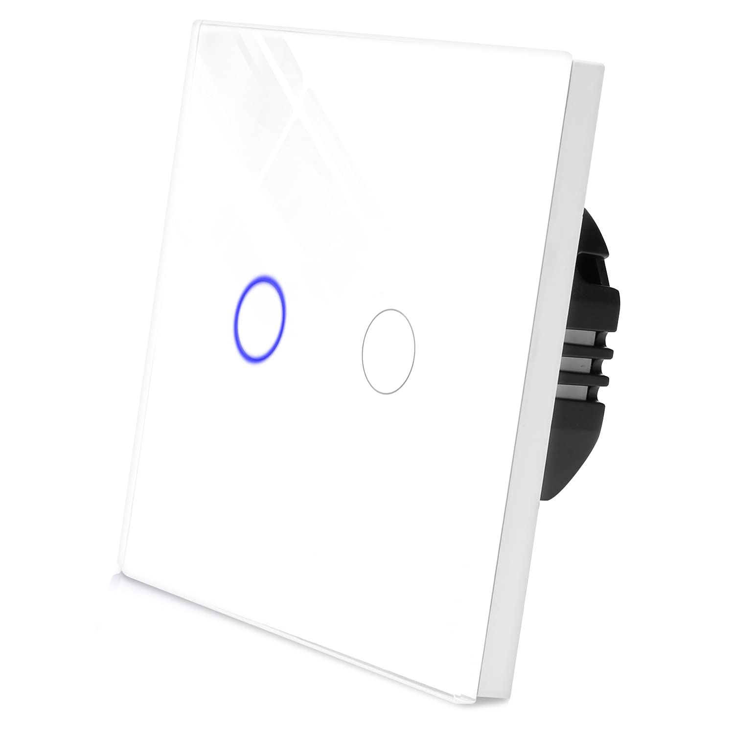 navaris-touch-lichtschalter-2-fach-glas-wei-mit-led image 5